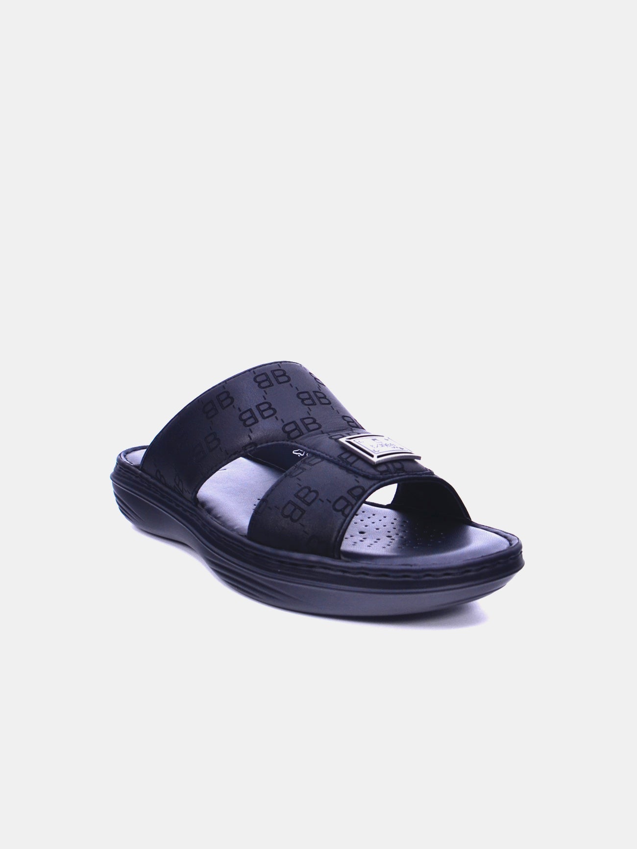 Barjeel Uno 21410-13 Men's Arabic Sandals #color_Black