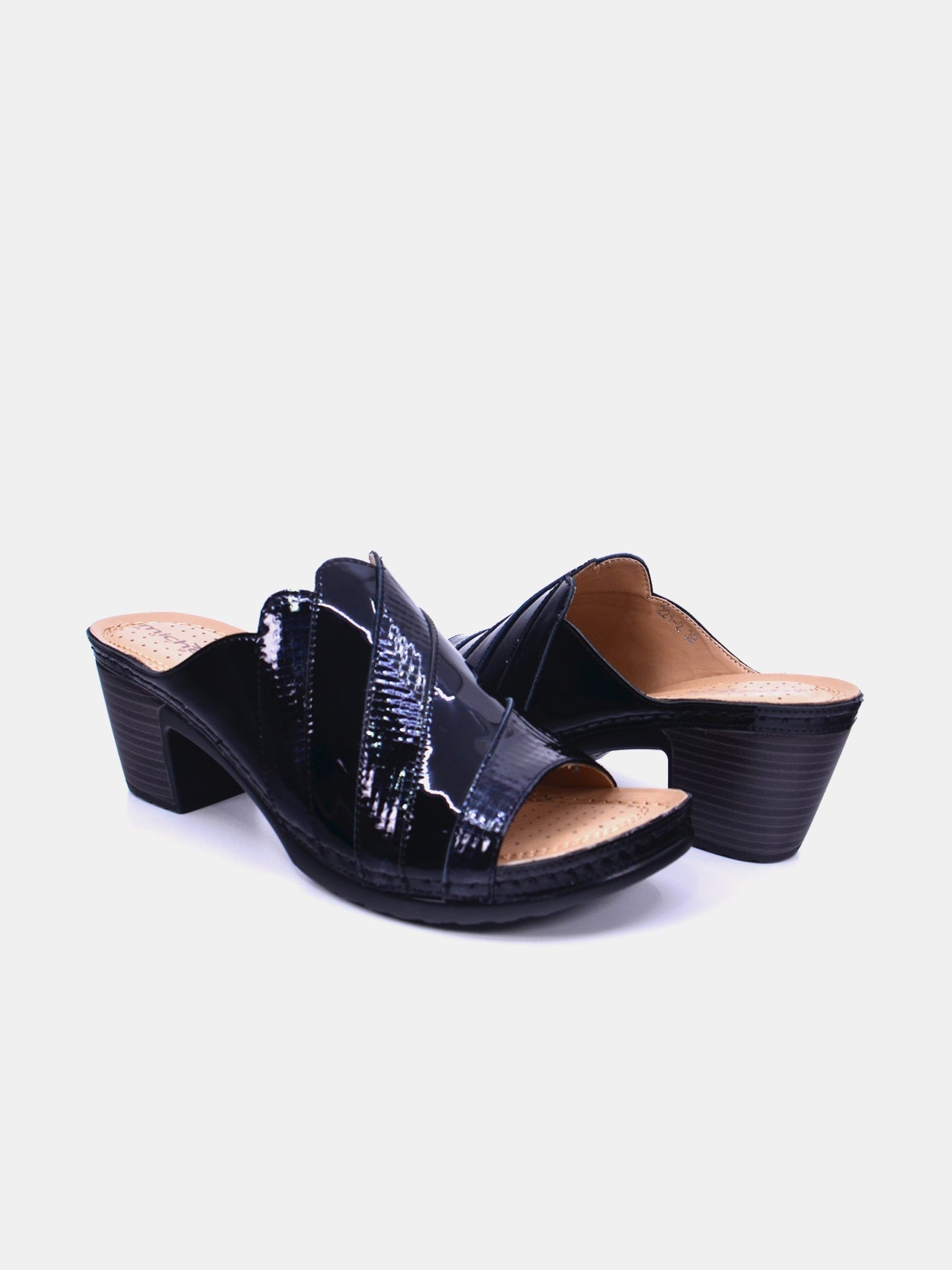 Michelle Morgan 221-2 Women's Heeled Sandals #color_Black