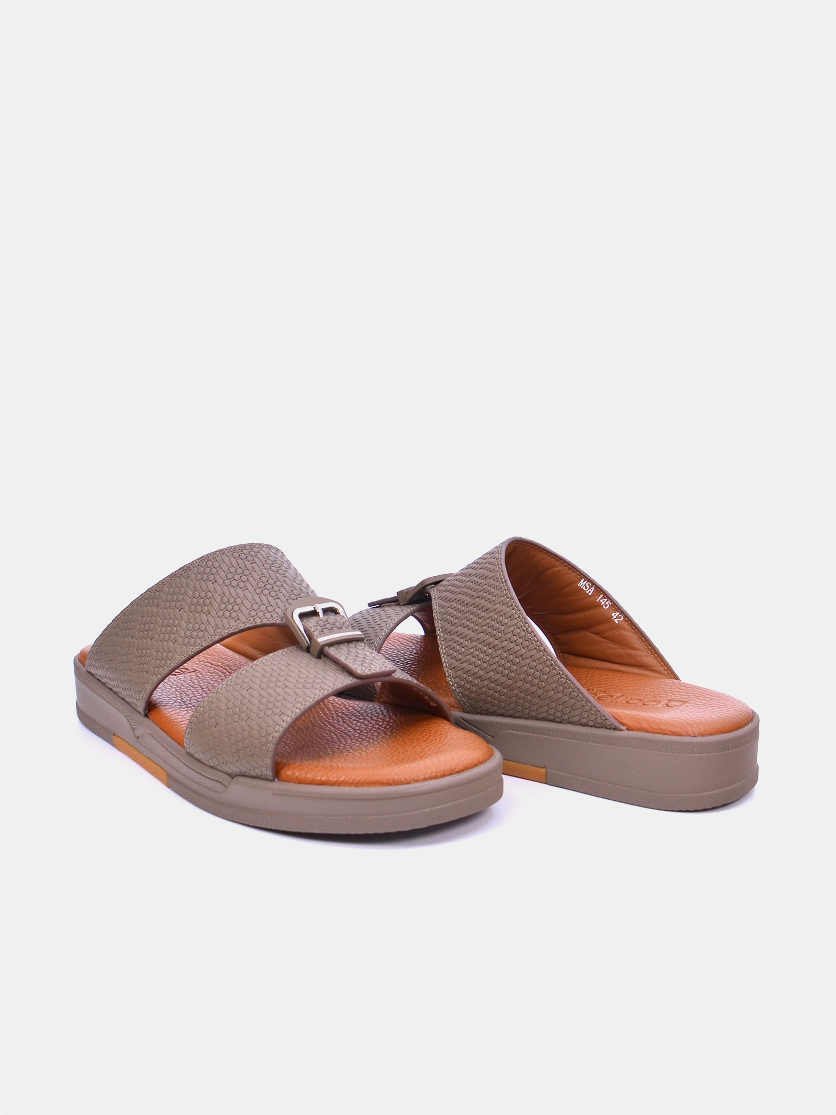 Barjeel Uno MSA145 Men Arabic Sandals #color_Beige