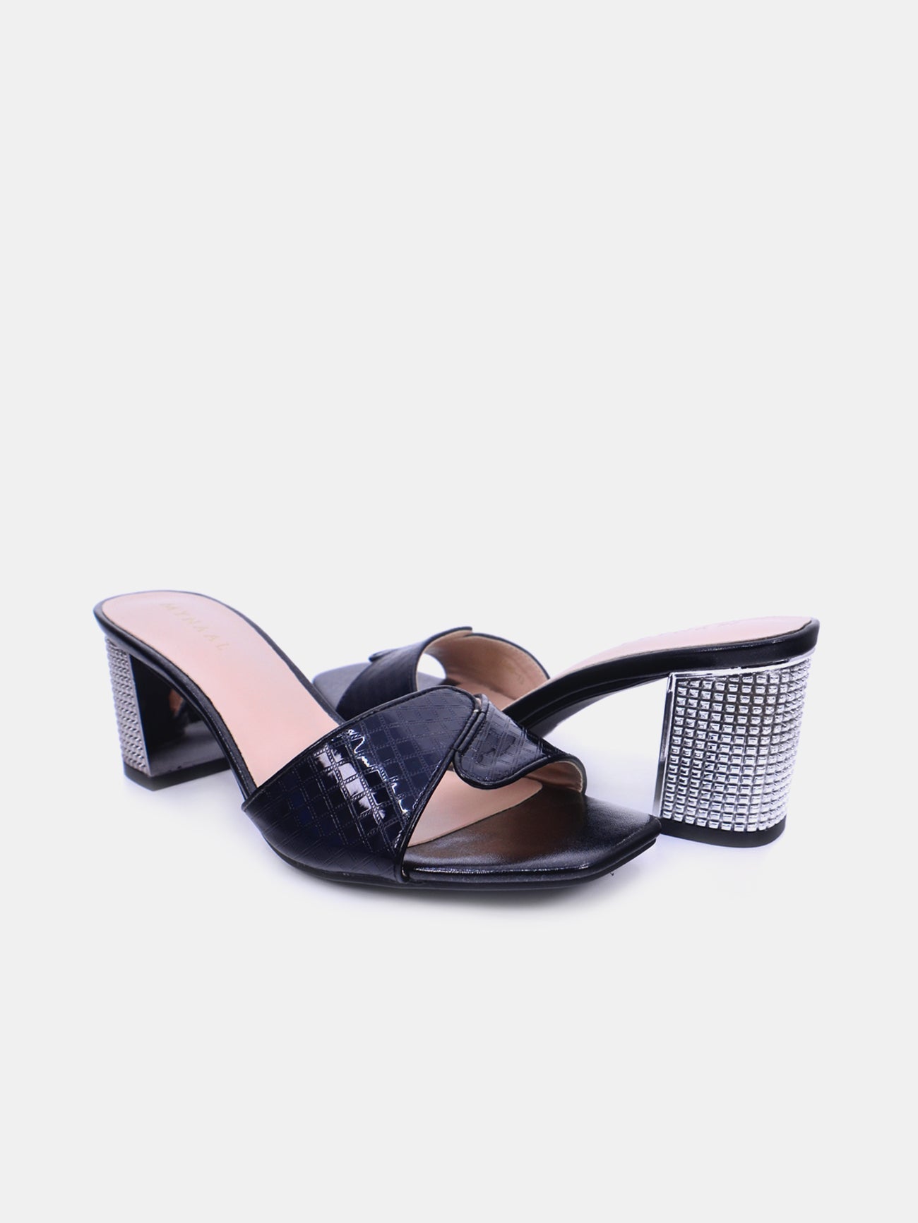 Mynaal Celest Women's Block Heel Sandals #color_Black