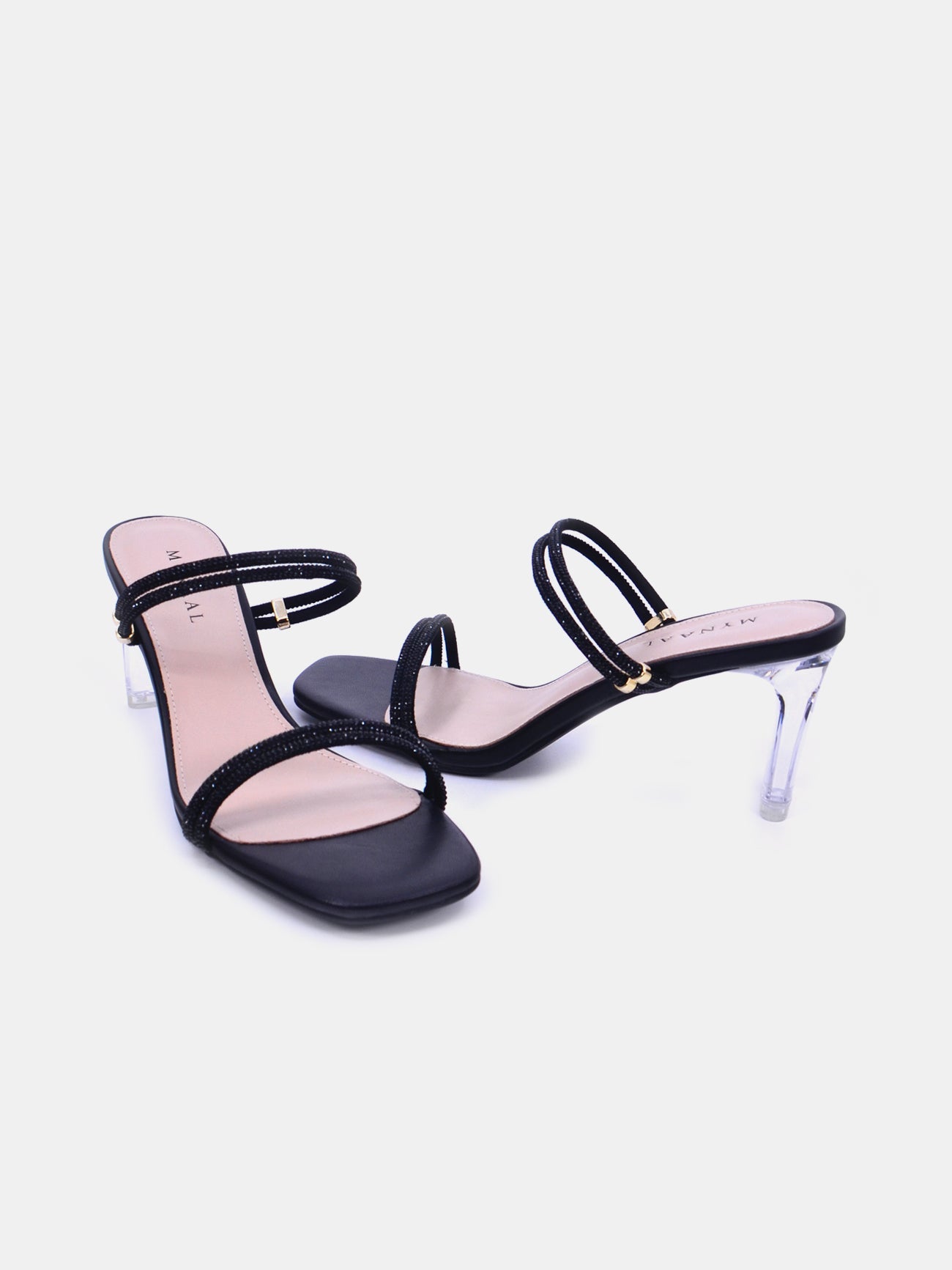 Mynaal Vesta Women's Block Heel Sandals #color_Black