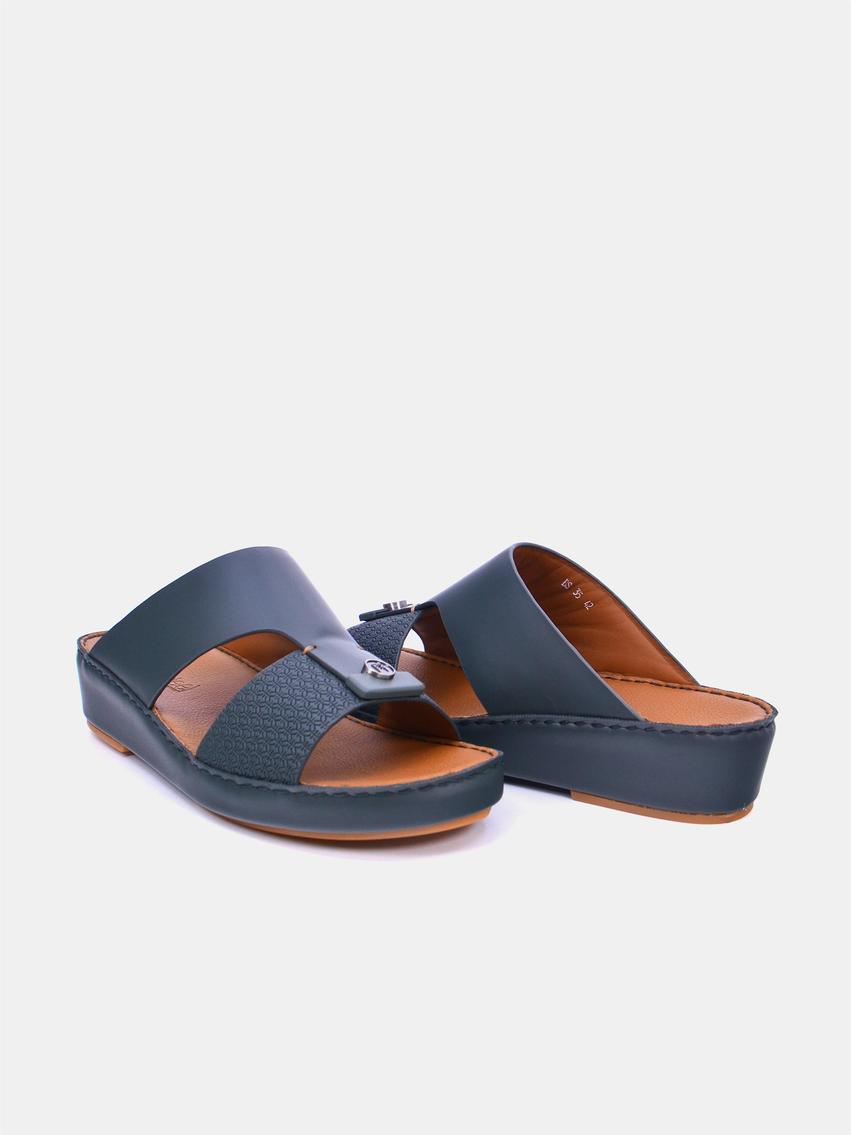 Barjeel Uno BS35 Men's Arabic Sandals #color_Green