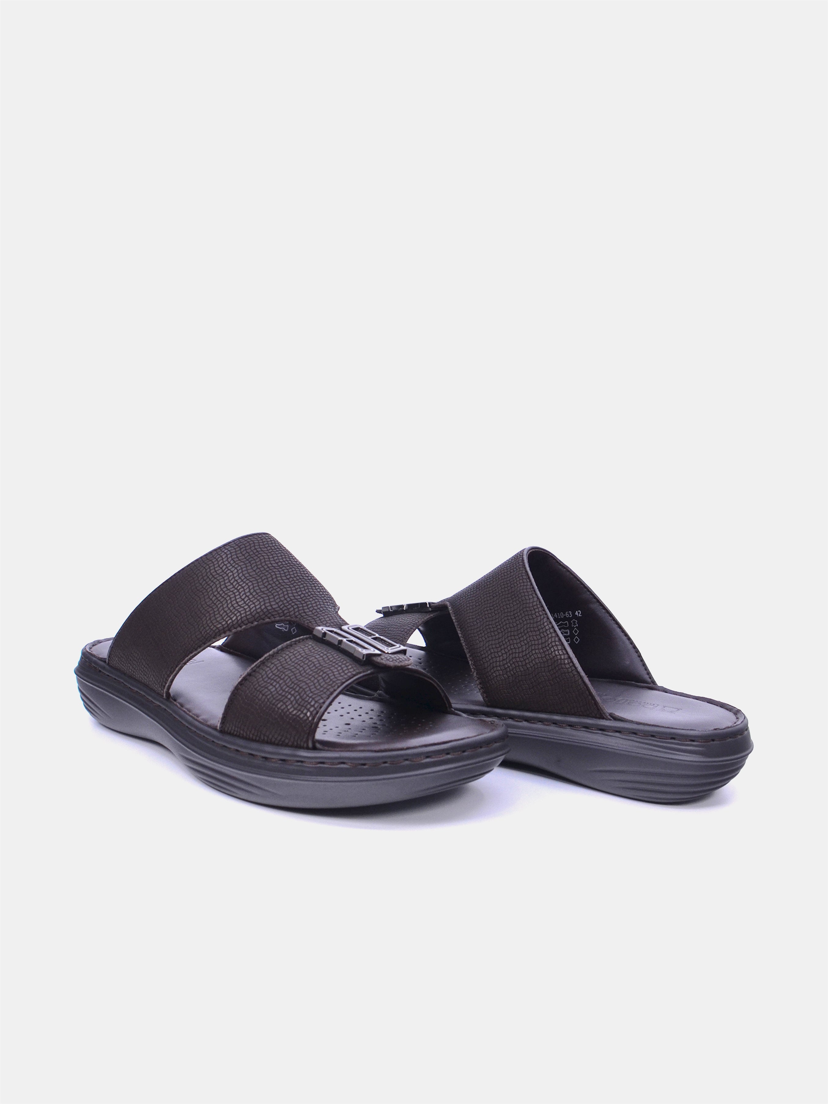 Barjeel Uno 21410-63 Men Arabic Sandals #color_Brown
