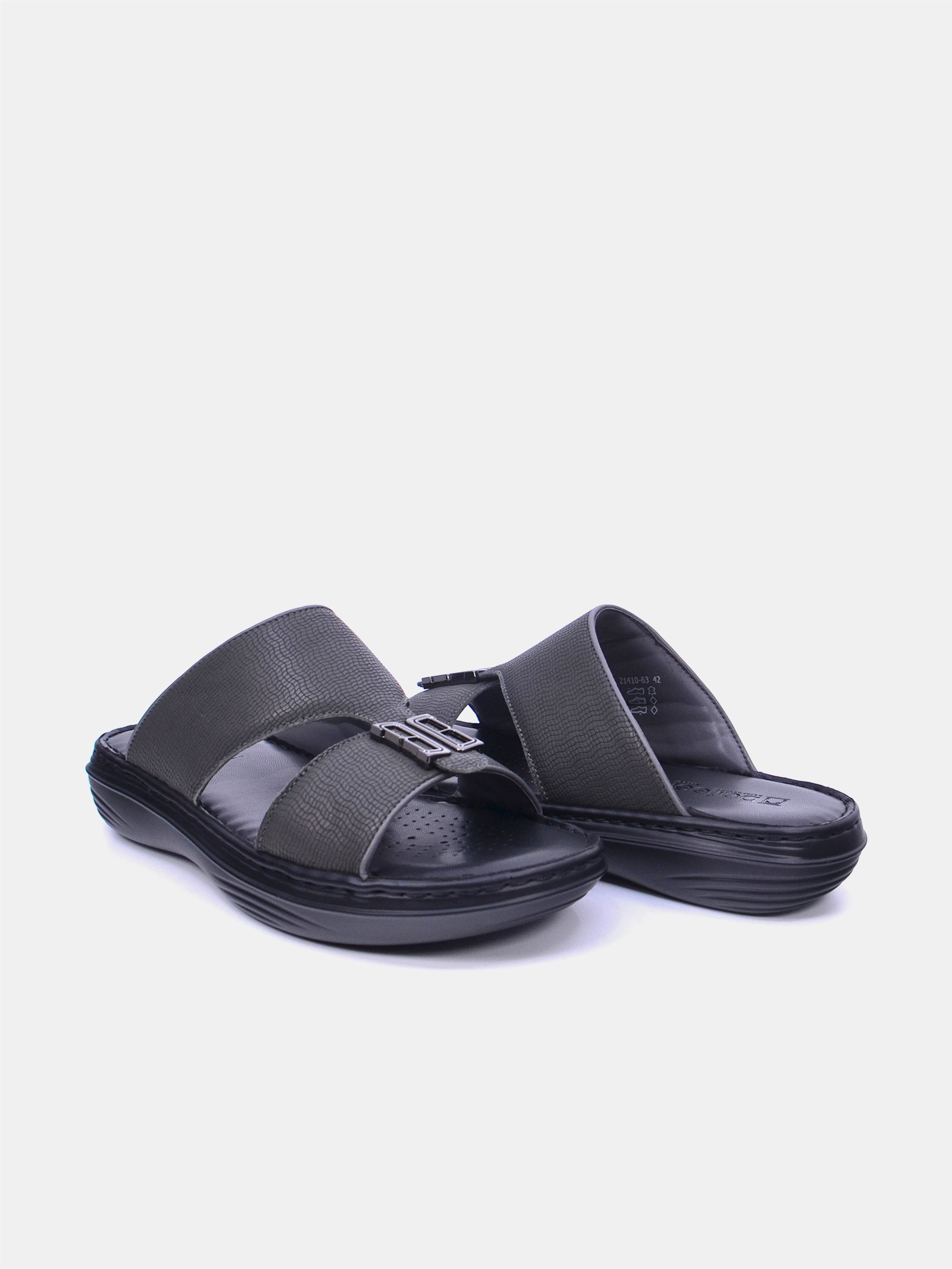 Barjeel Uno 21410-63 Men Arabic Sandals #color_Gray