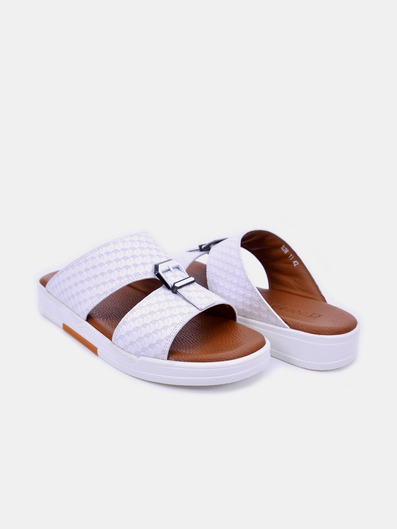 Barjeel Uno BJM 11 Men's Sandals #color_White