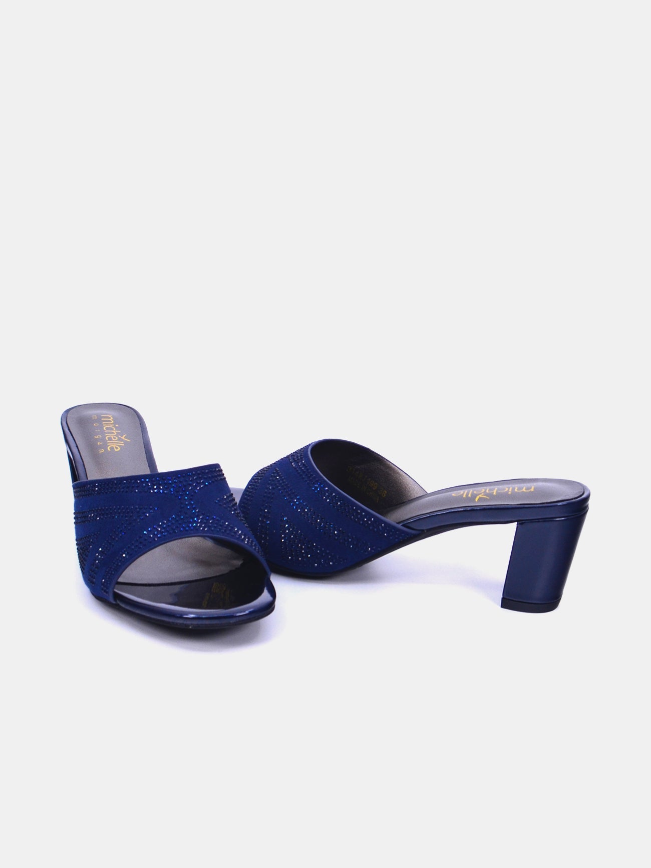 Michelle Morgan 314RJ199 Women's Heeled Sandals #color_Navy
