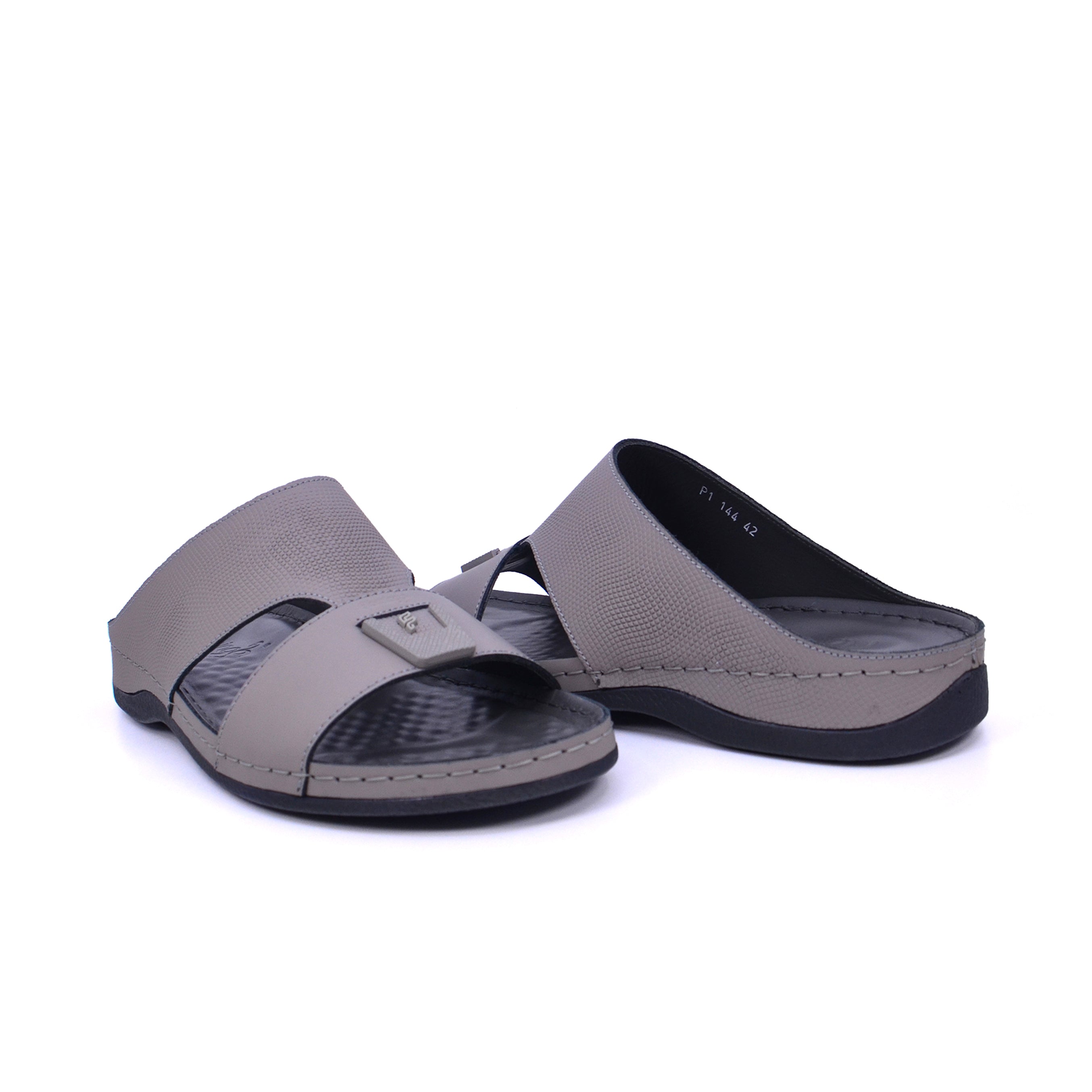 Flamingo P1-140 Men Arabic Sandals #color_Gray