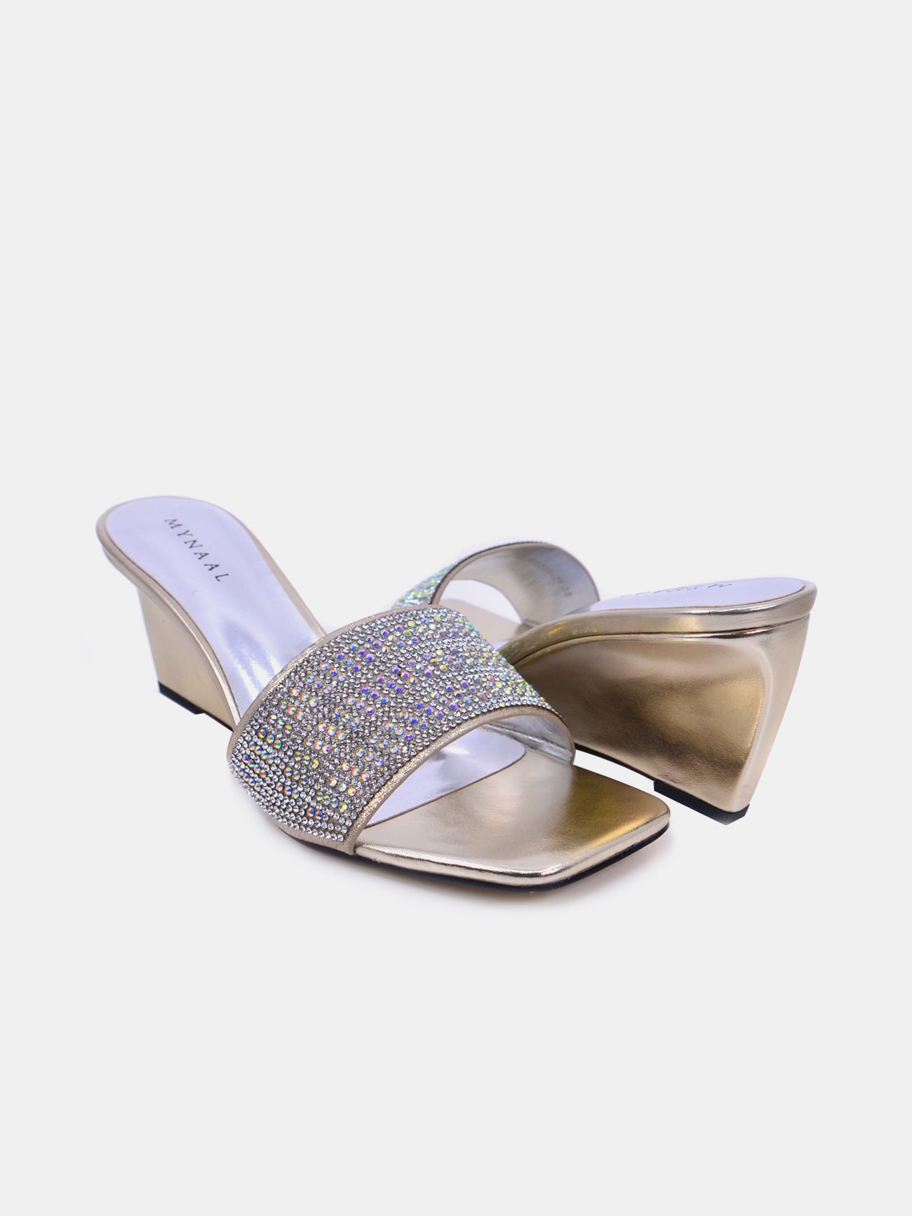 Mynaal Quivra Women's Wedge Sandals #color_Gold