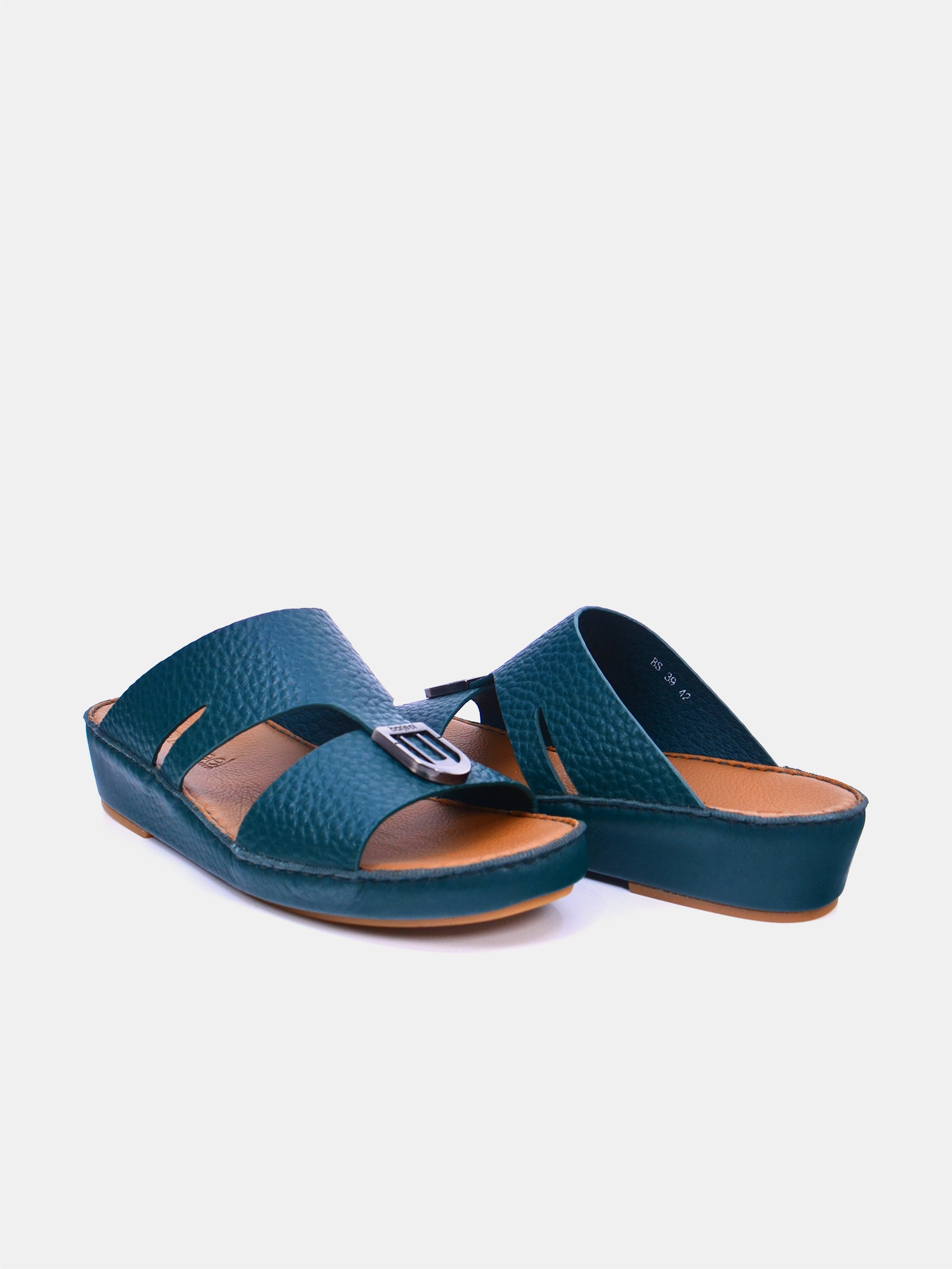 Barjeel Uno BS39 Men's Arabic Sandals #color_Green