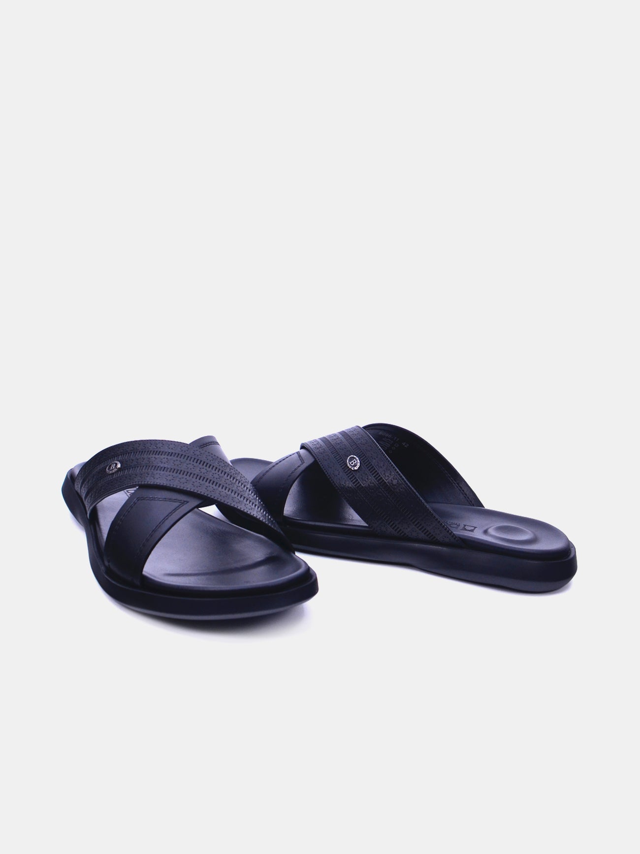 Barjeel Uno 8096-11 Men's Sandals #color_Black