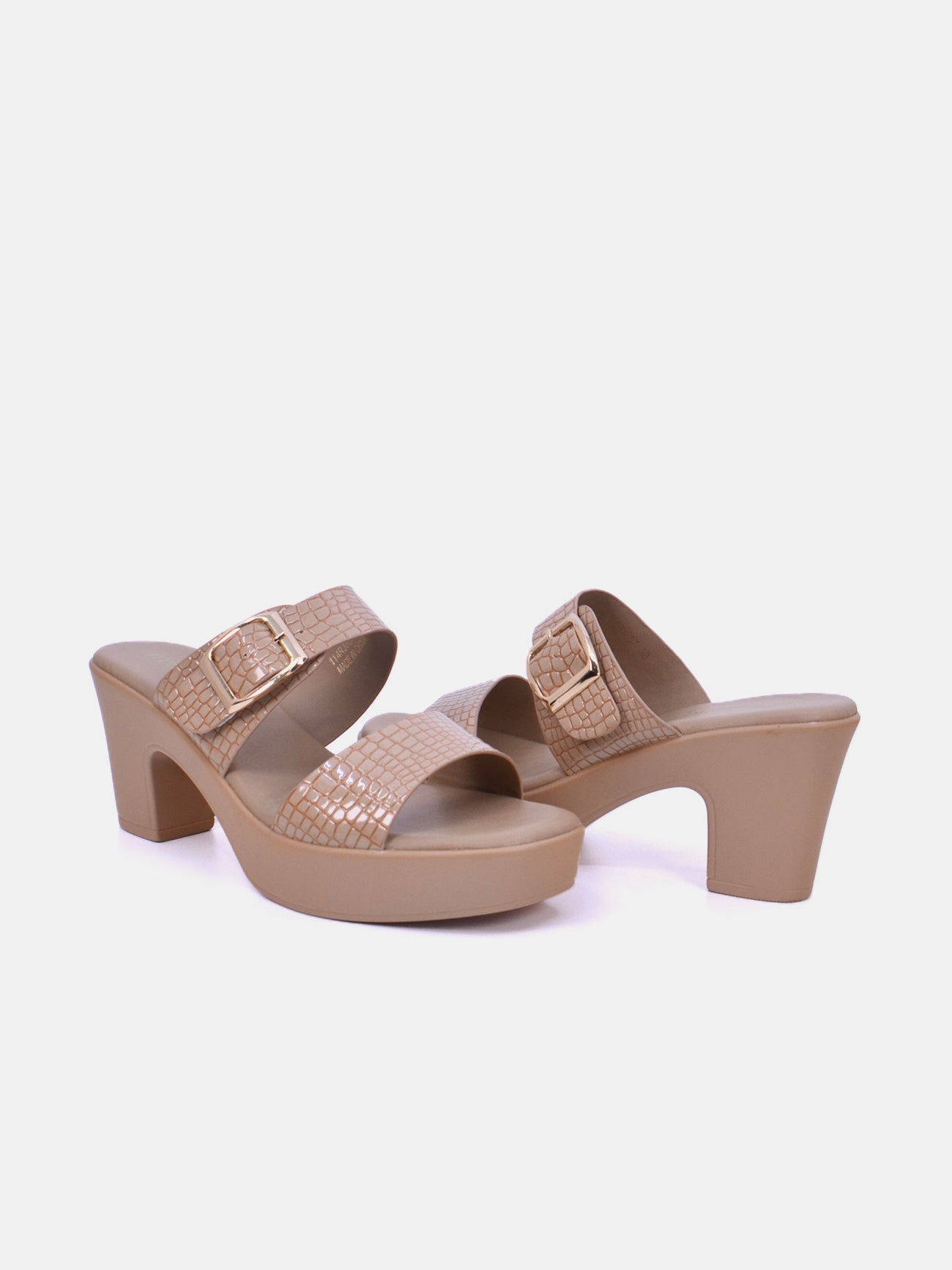 Michelle Morgan 114RJ857 Women's Heeled Sandals #color_Beige