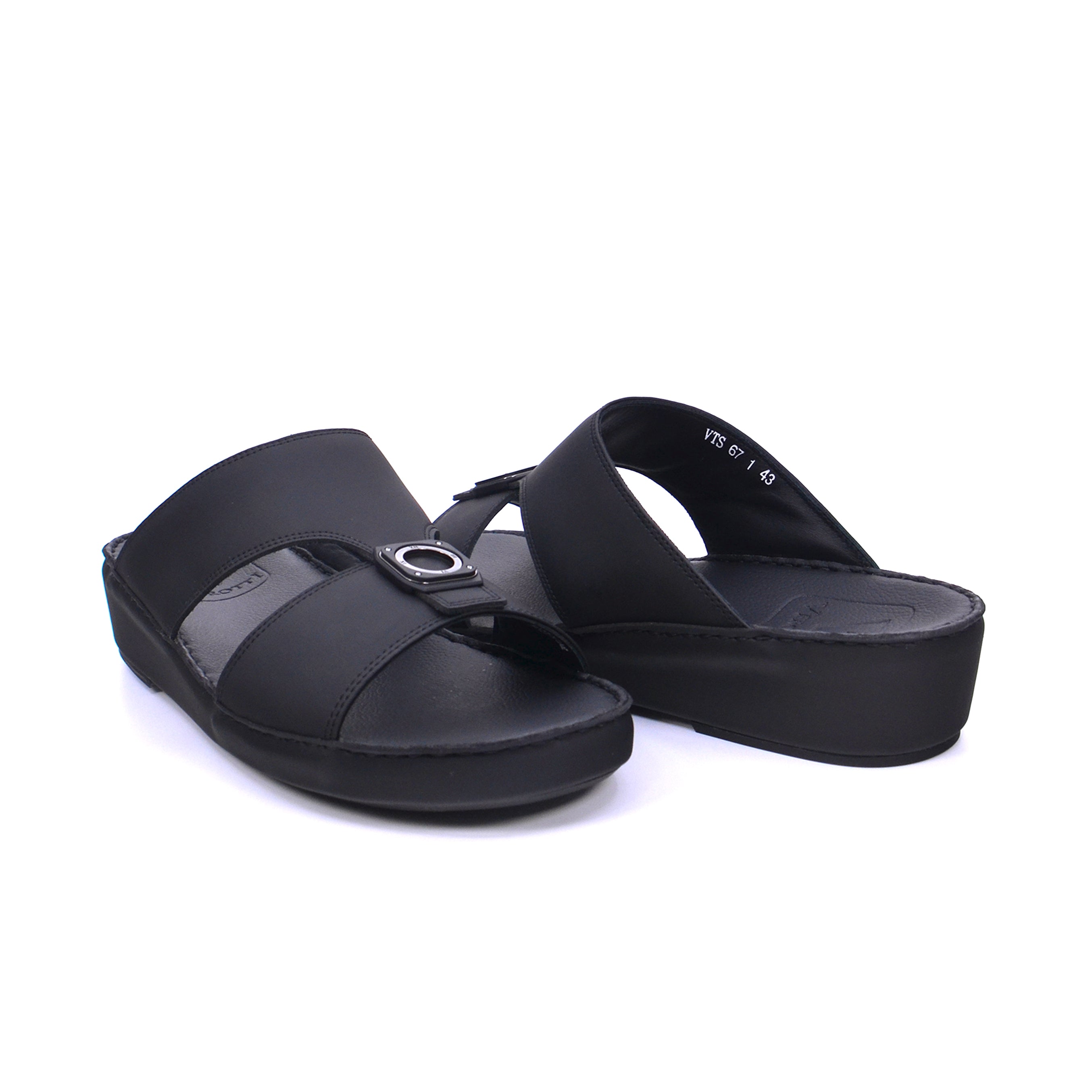 Verotti VTS-67-1 Men's Arabic Sandals #color_Black