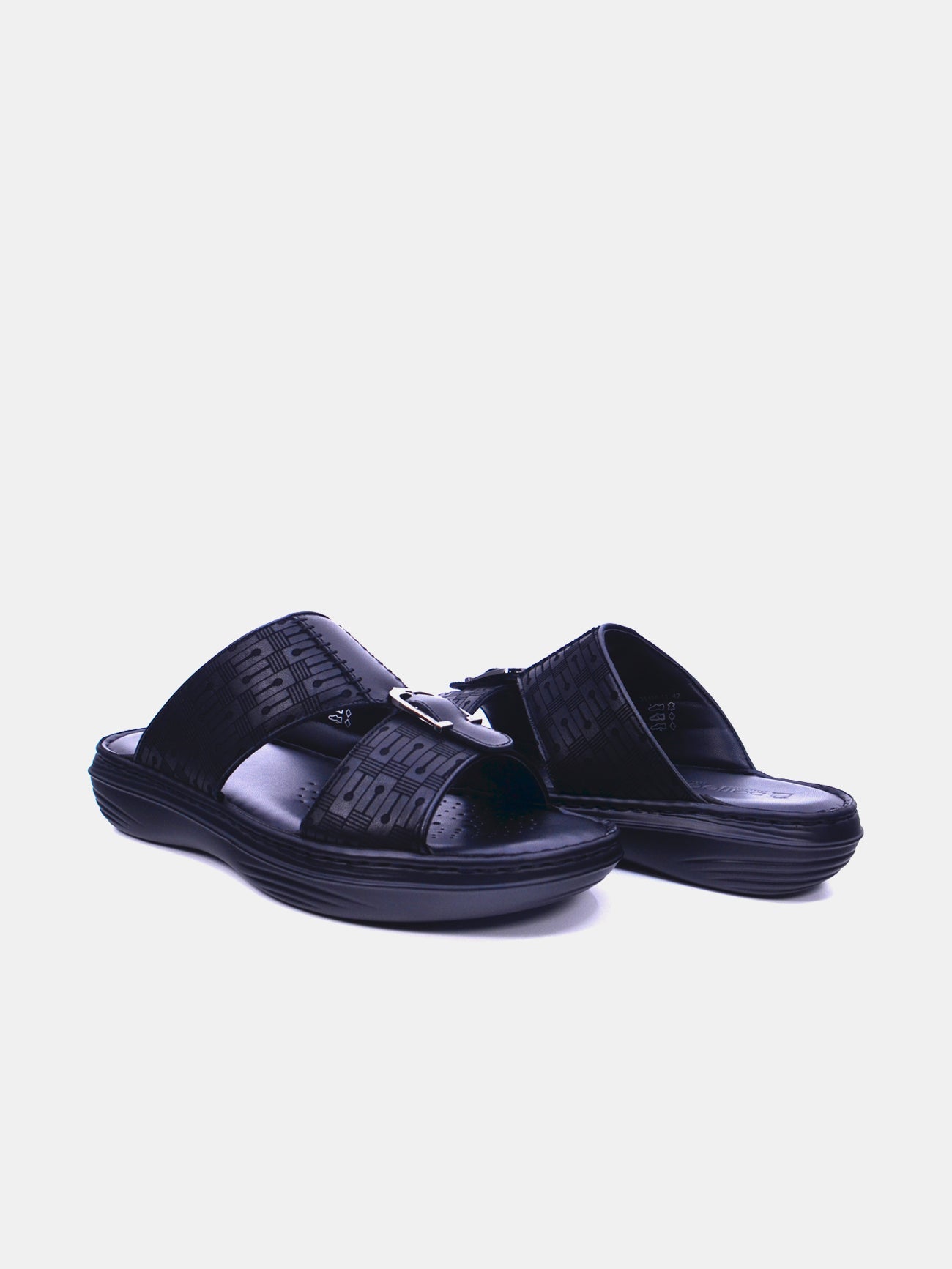 Barjeel Uno 21410-11 Men's Arabic Sandals #color_black