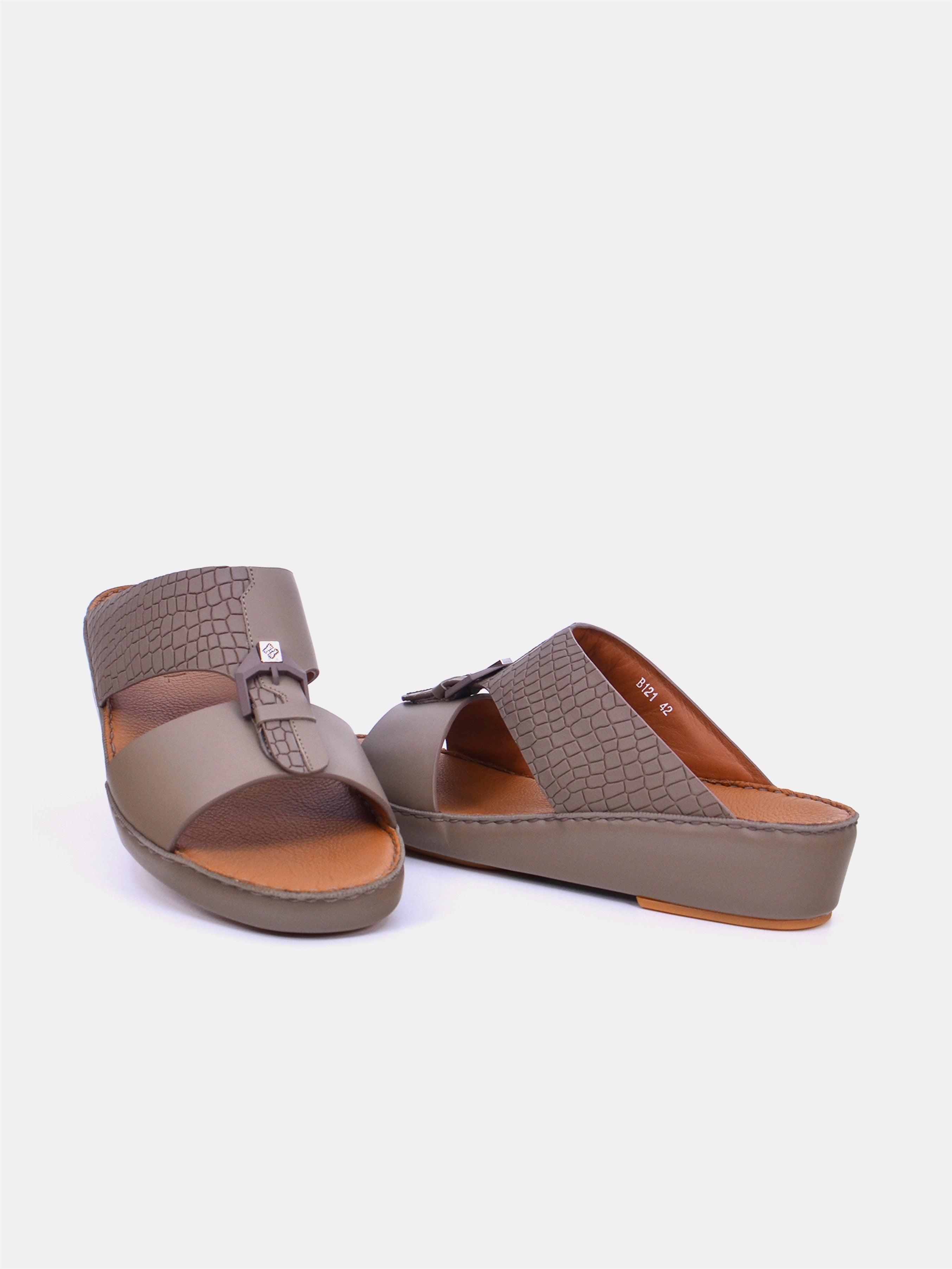 Mynaal B121 Men's Arabic Sandals #color_Beige