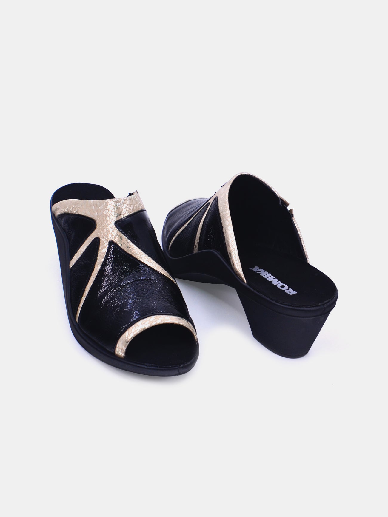 Romika 27166-AR545 Heel Sandals #color_Gold