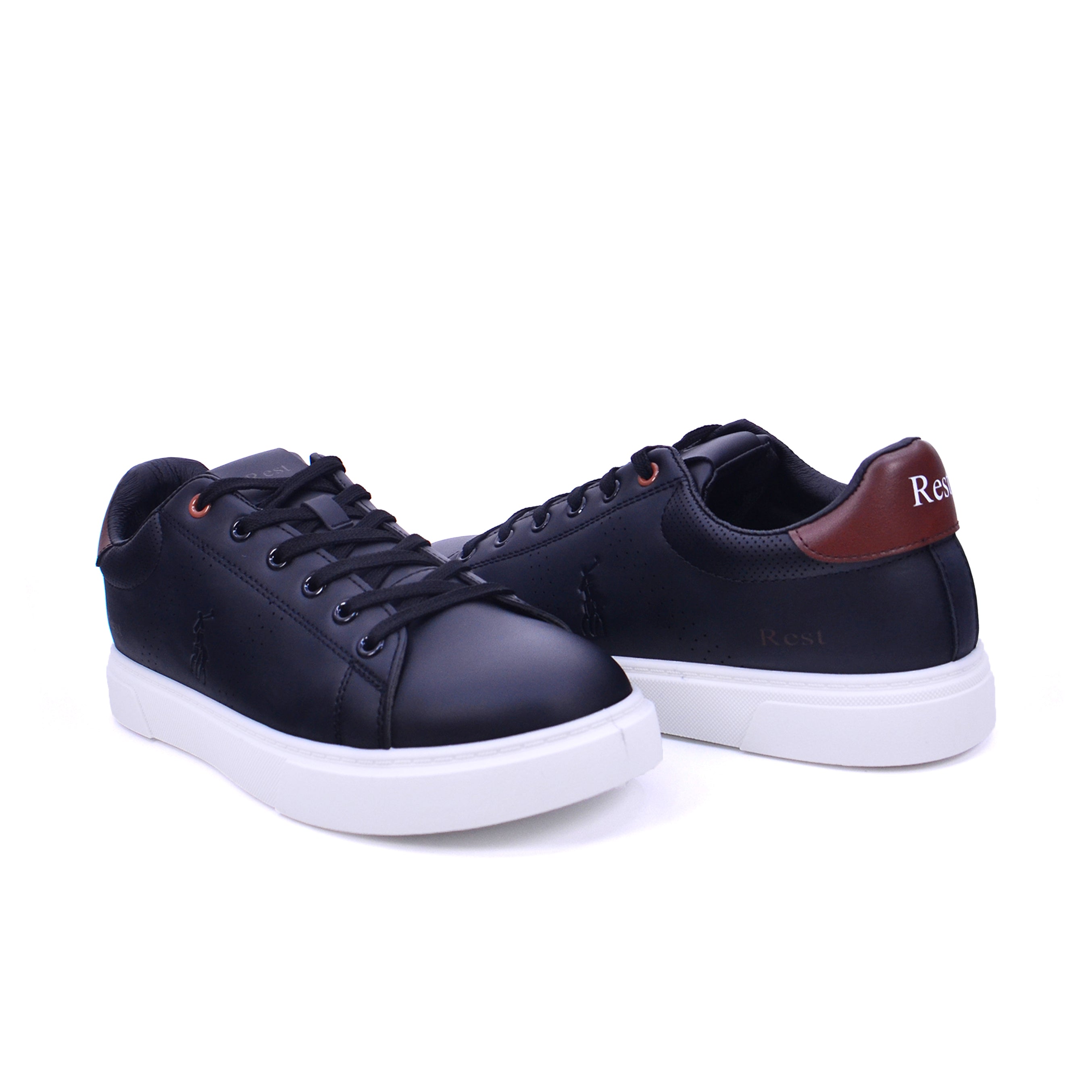 Rest 2412 Men's Casual Shoes #color_Black