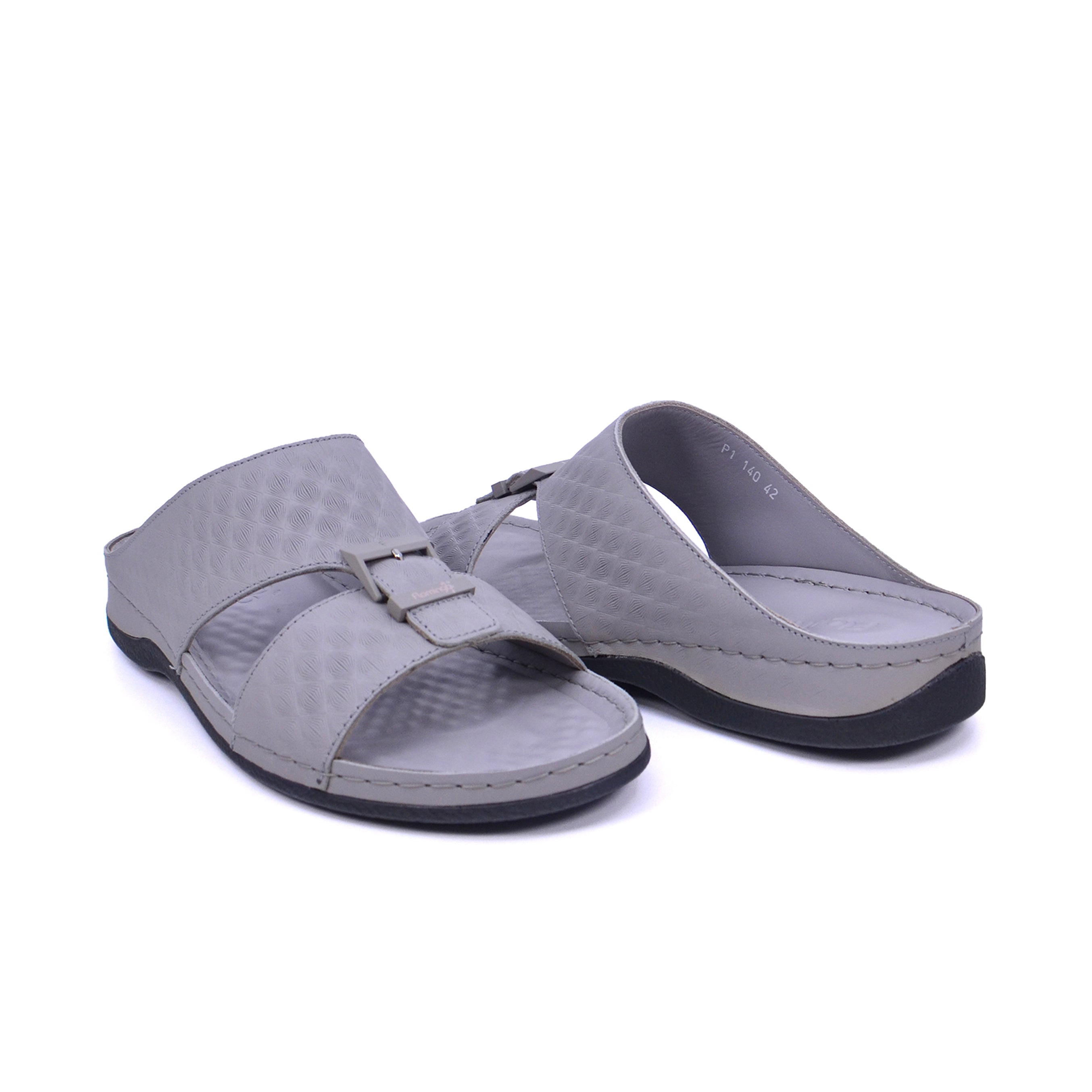 Flamingo P1-140 Men Arabic Sandals #color_Gray
