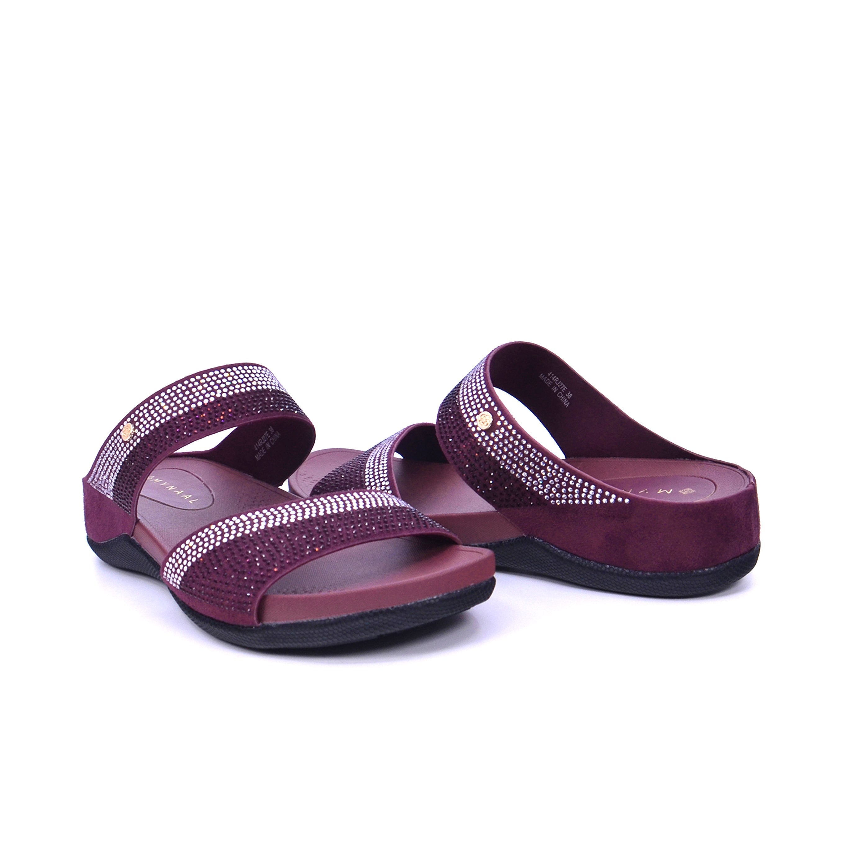 Mynaal 414Rj60J Women's Wedge Sandal #color_Maroon