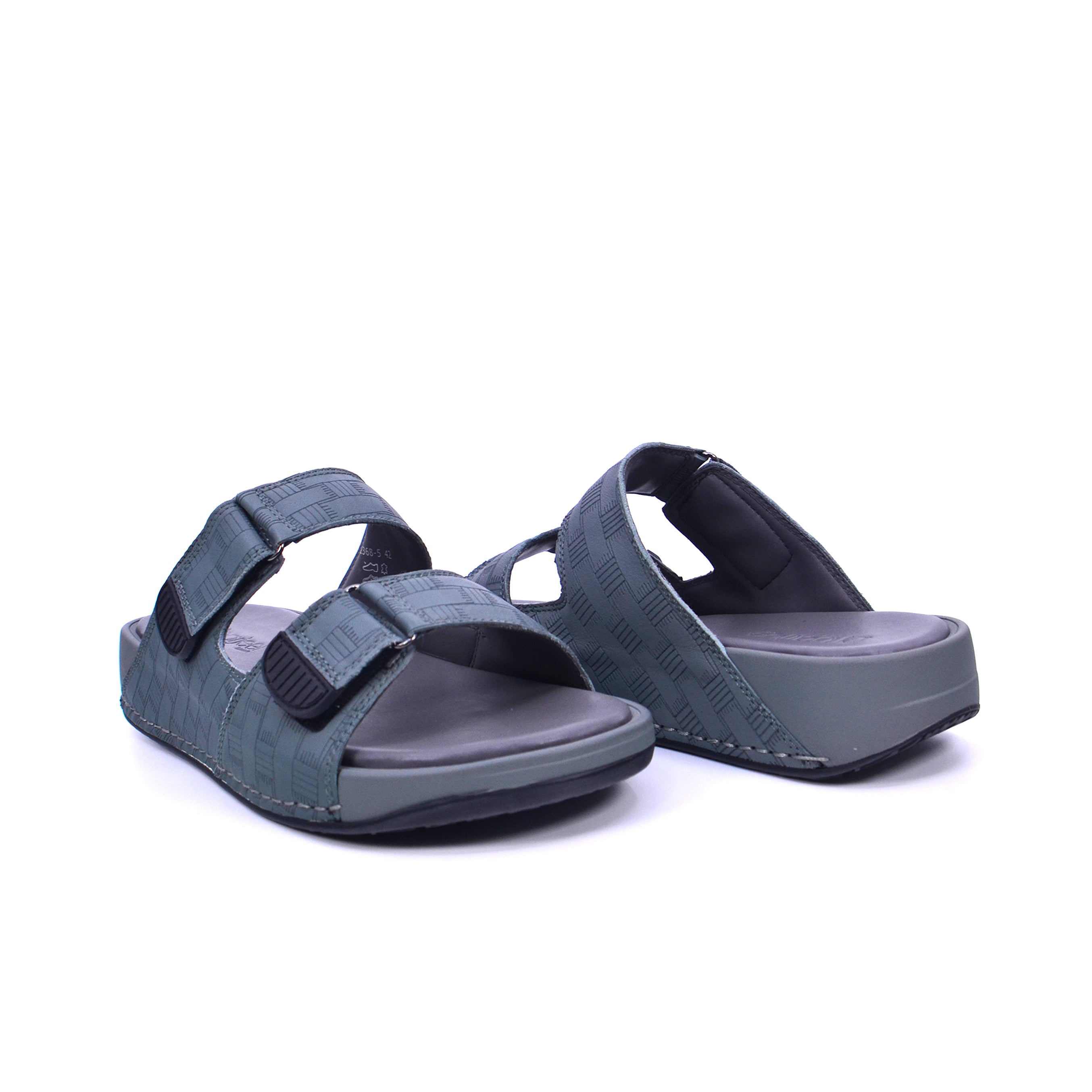 Barjeel Uno 2368-5 Men's Arabic Sandals #color_Gray