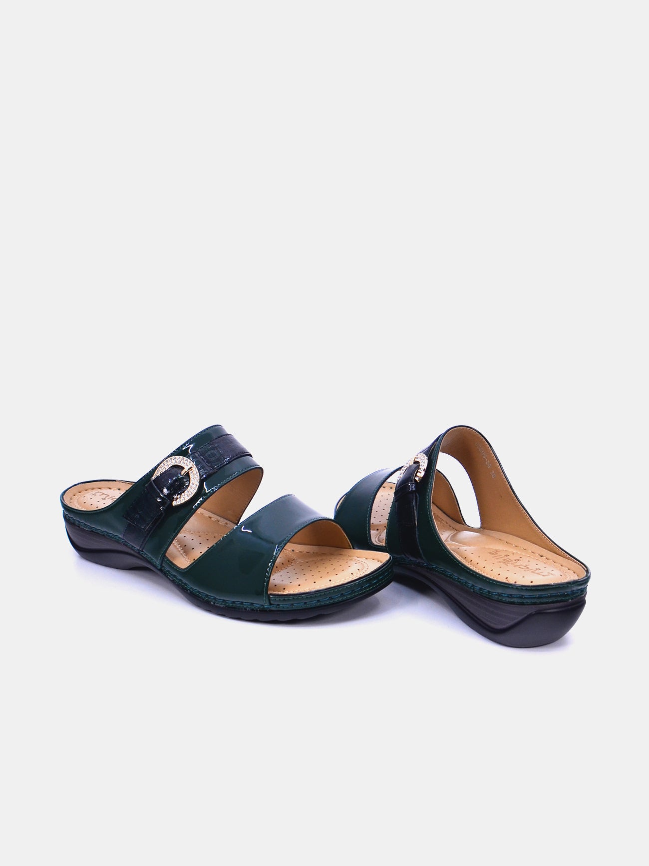 Michelle Morgan 88909-36 Women's Flat Sandals #color_Green