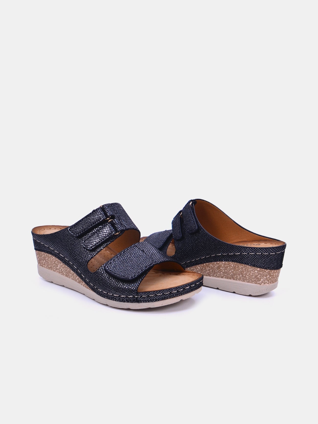 Romika 36605-AR637 Wedge Sandals #color_Black