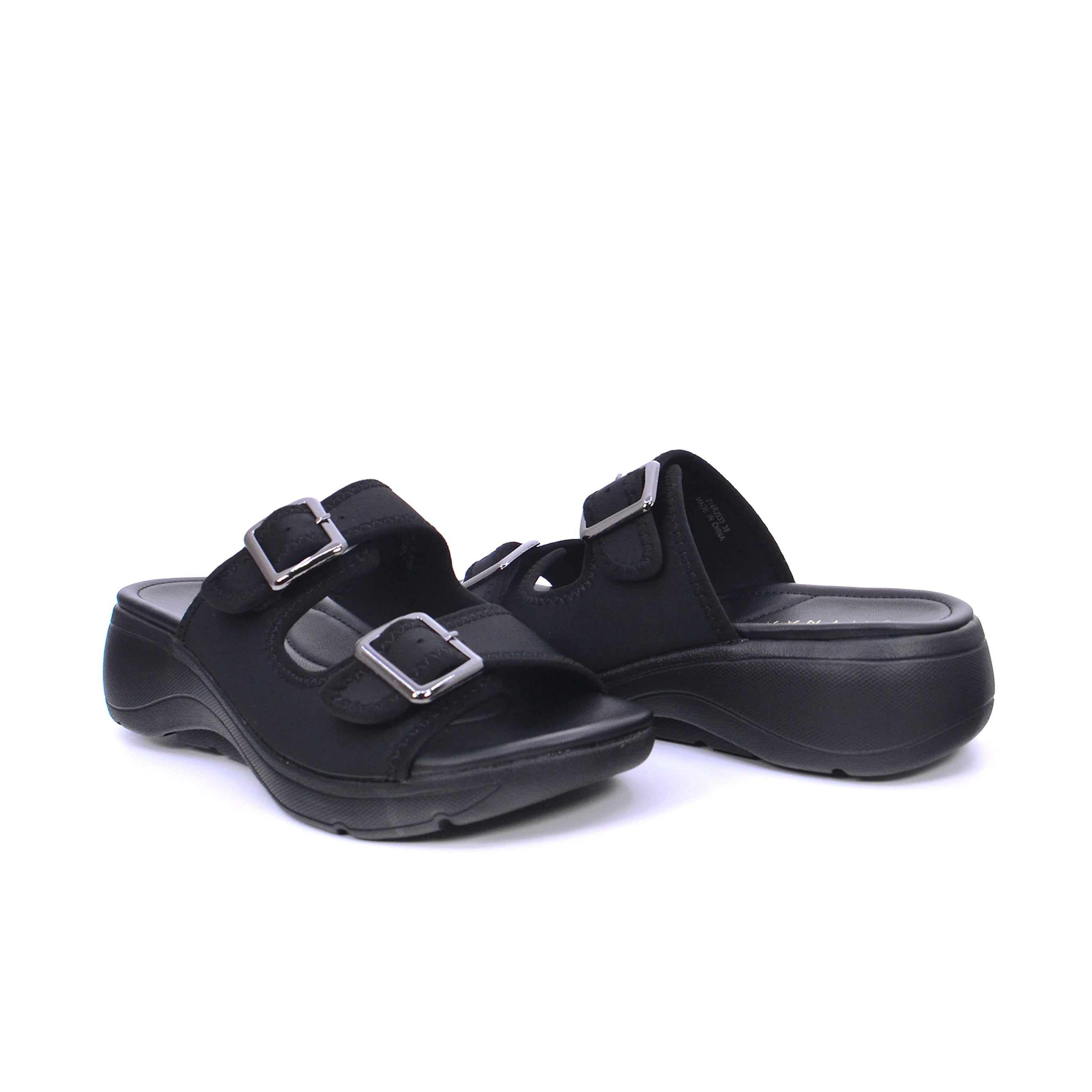 Mynaal 214Rj533 Women's Slide Sandal #color_Black