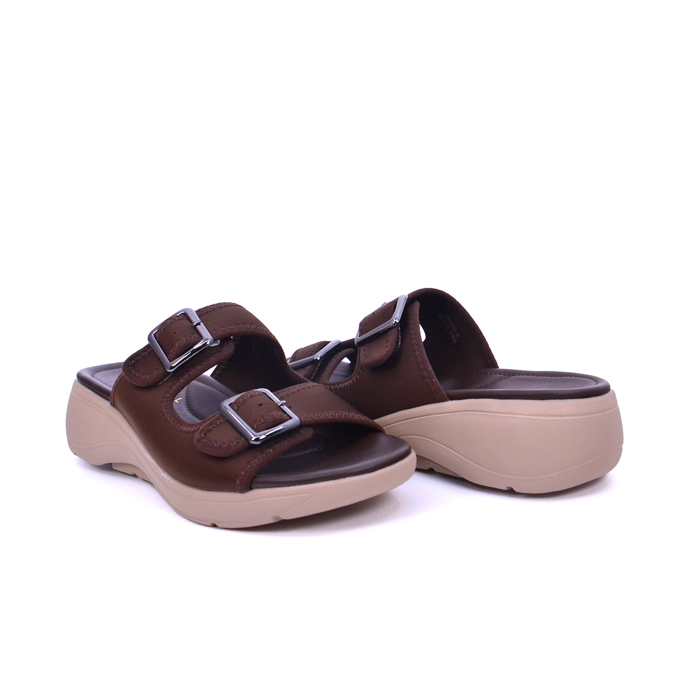 Mynaal 214Rj533 Women's Slide Sandal #color_Dark Brown