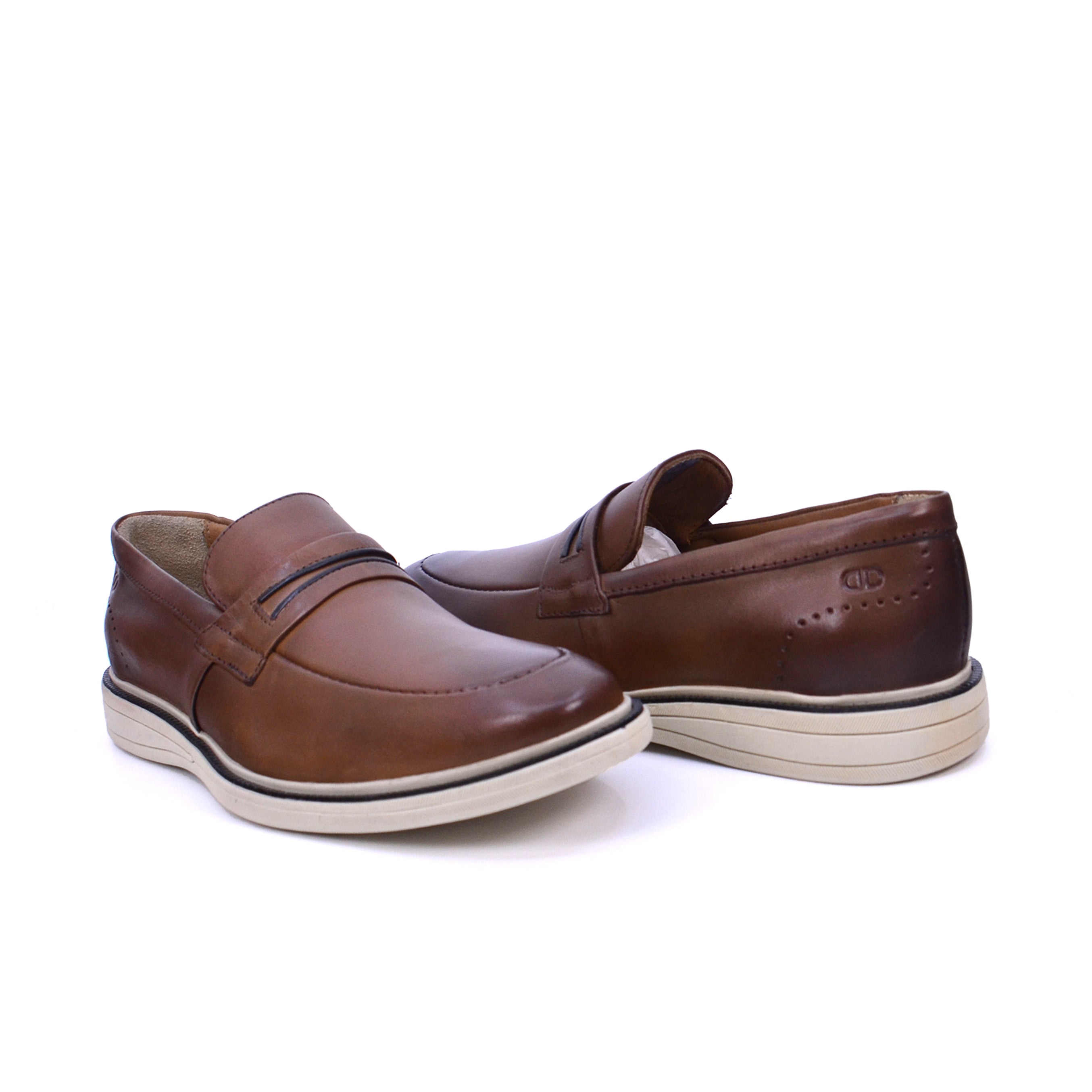 032-176 Democrata Men's Casual Shoes #color_Tan