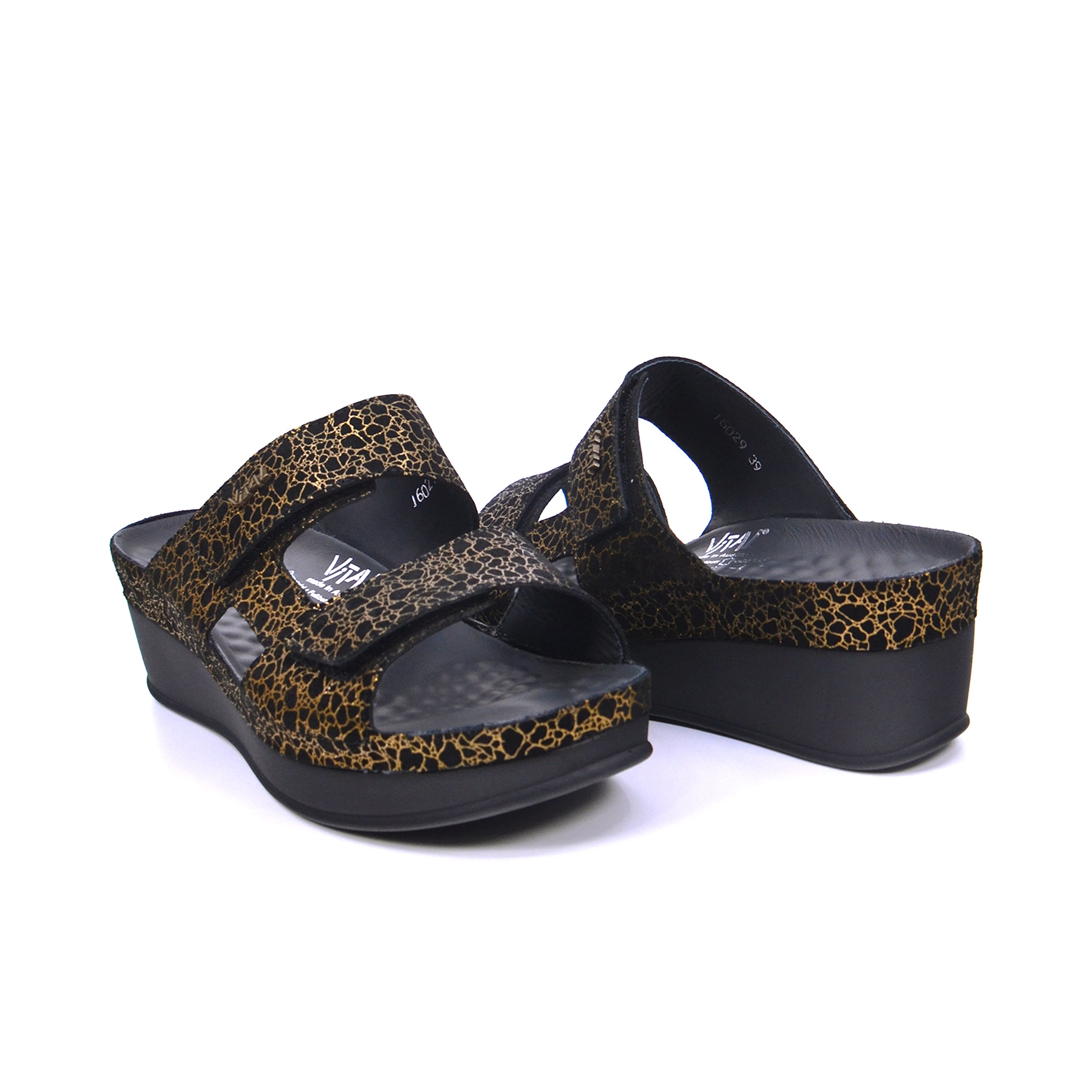 Vital Lara - Cavour 16029S-510-25 Women's Sandals #color_Gold