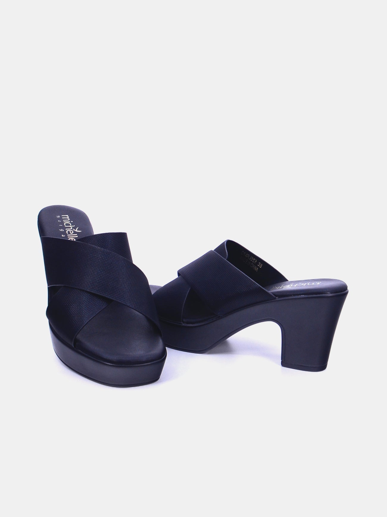 Michelle Morgan 014RJ853 Women's Heeled Sandals #color_Black