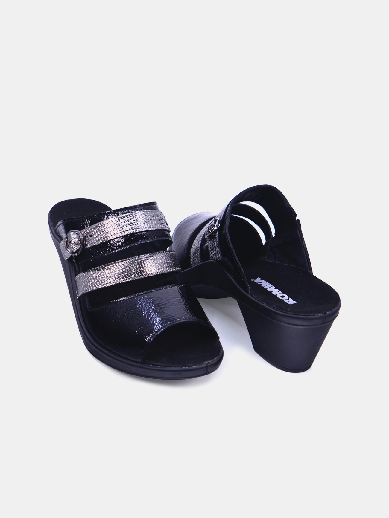 Romika 27168-AR547 Heel Sandals #color_Grey