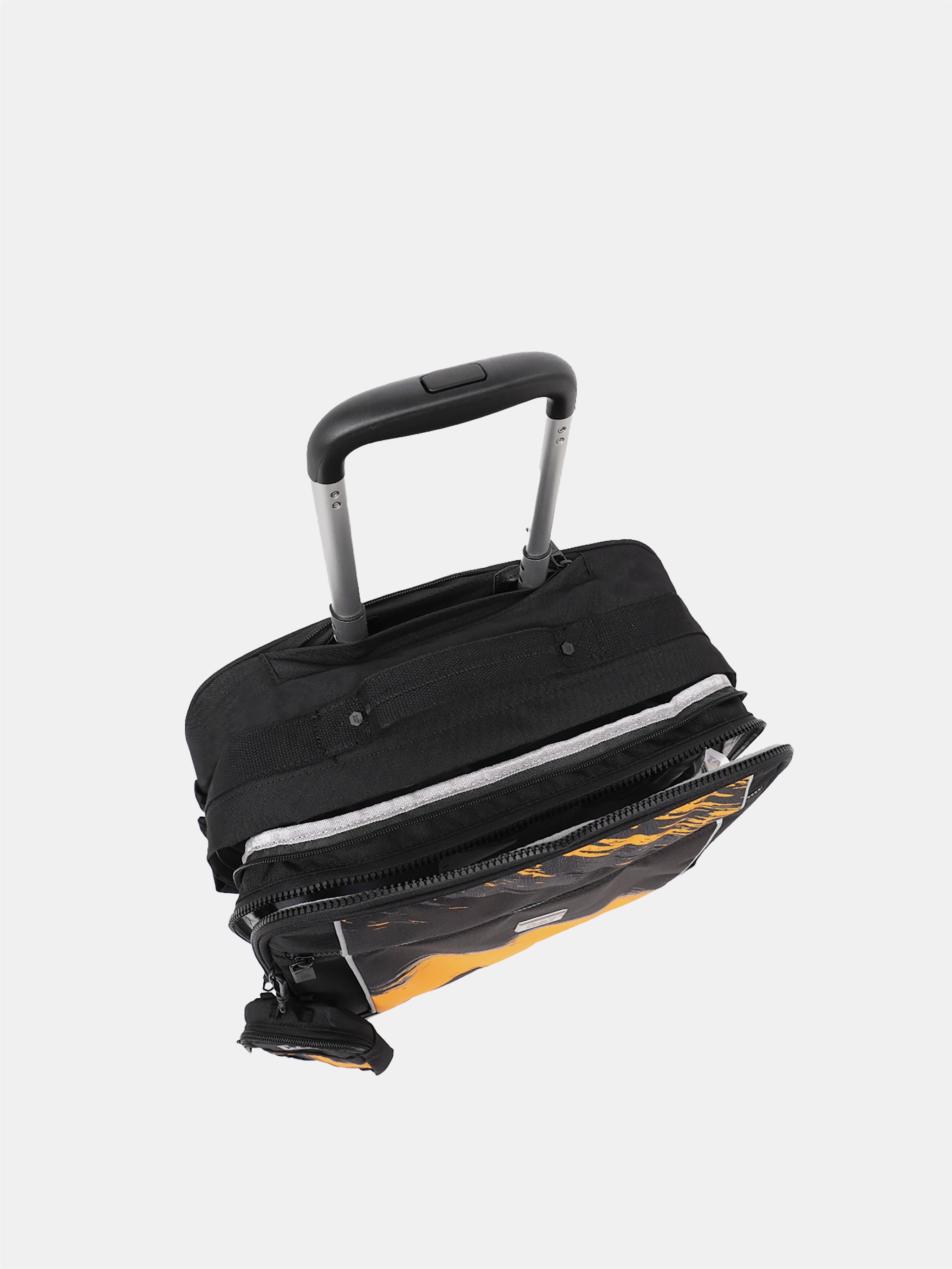 Caterpillar Swiftrider 4Wheel Trolley Bag #color_Brushstroke Yellow/Grey/Black