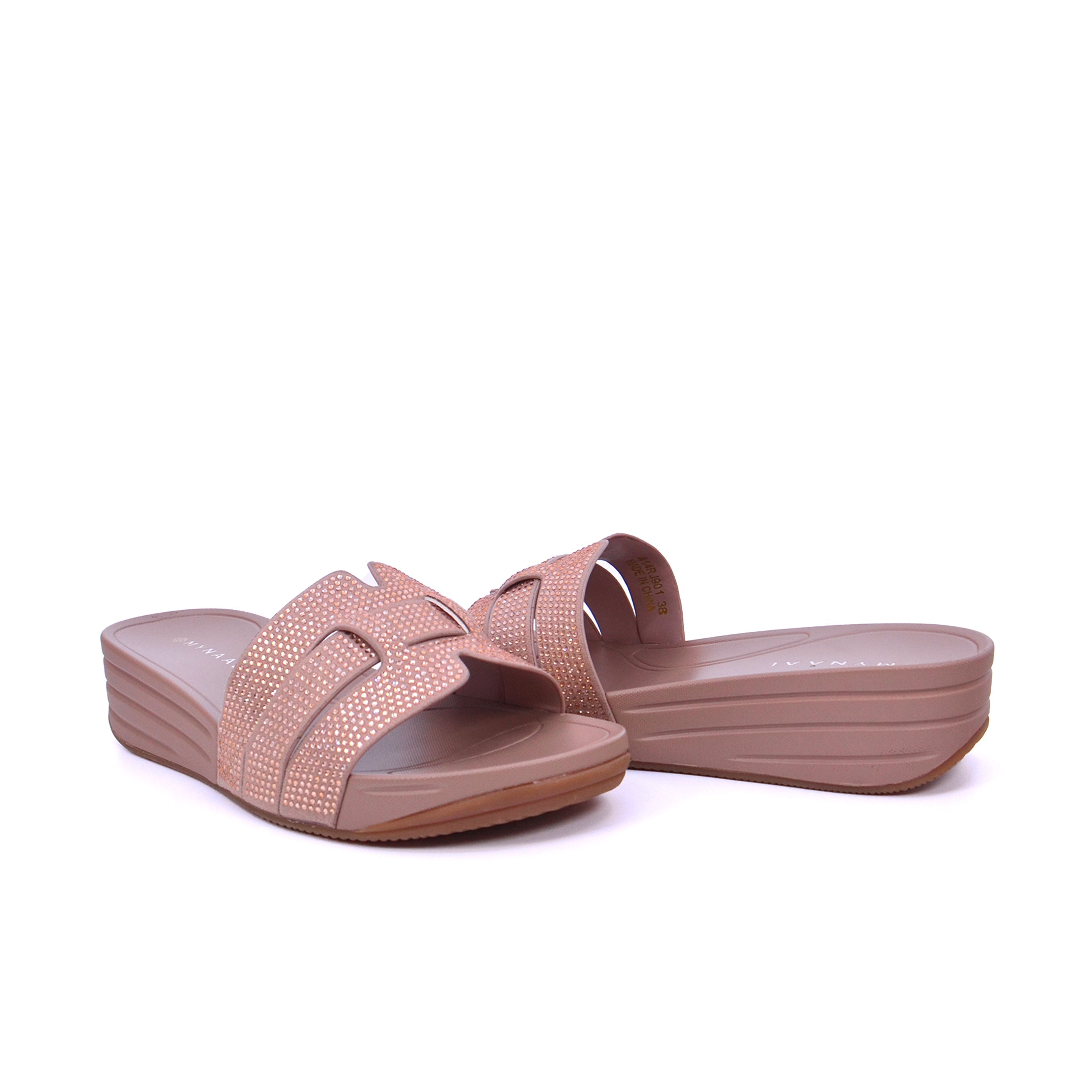 Mynaal 414Rj901 Women's Slide Sandal #color_Gold
