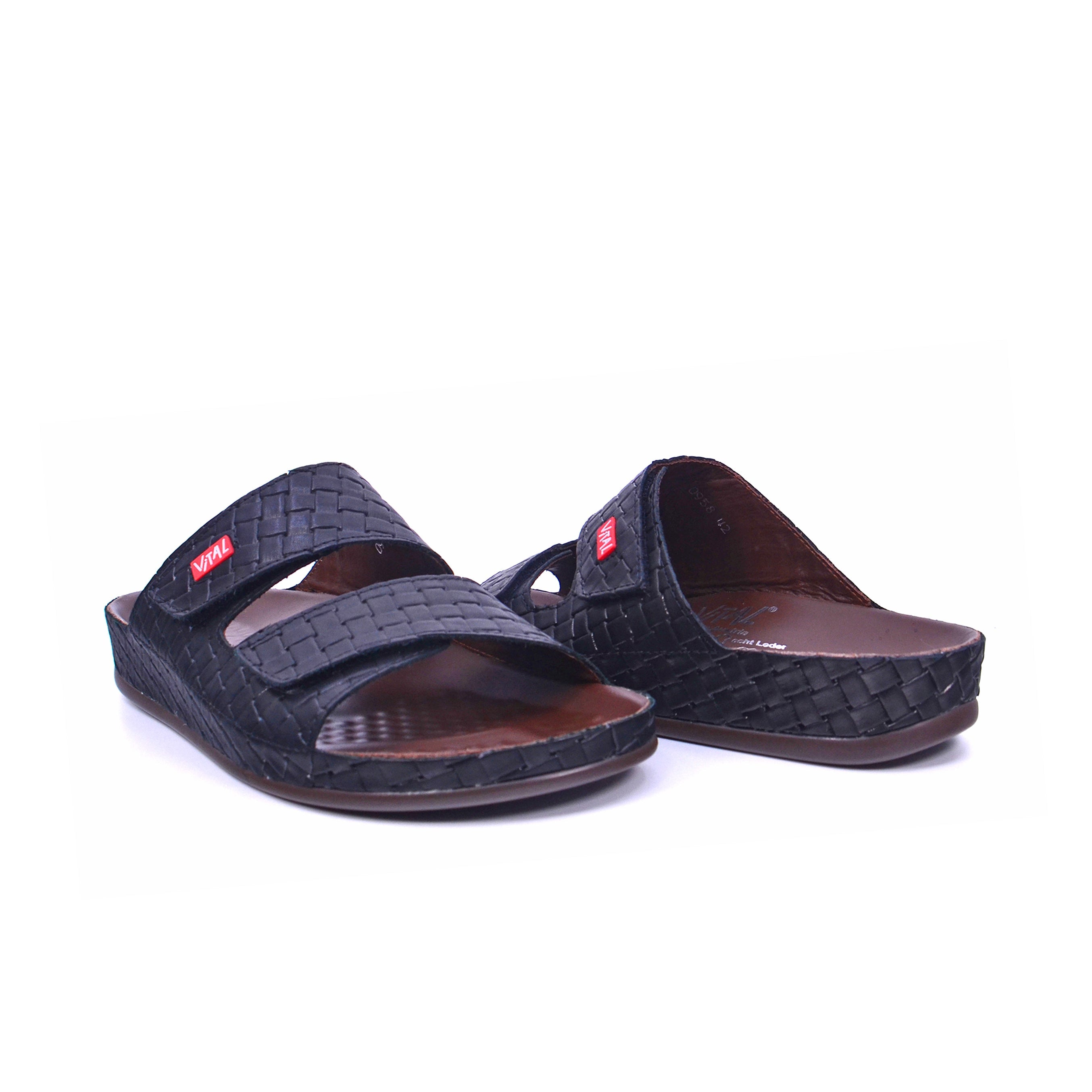 Vital Maxi Antik 0958B-445-99 Men's Sandals #color_Black