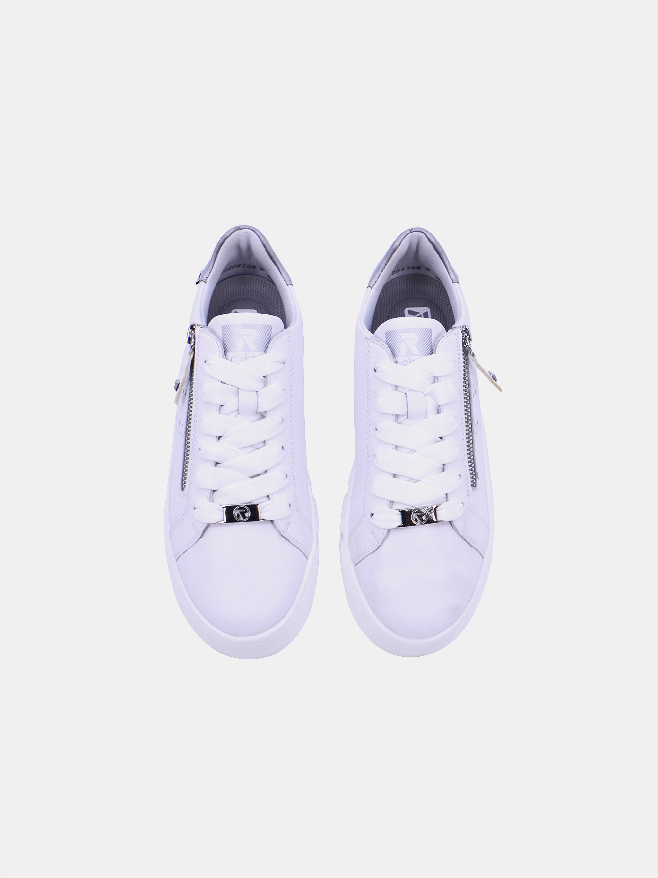 Rieker W0505 Women Casual Shoes #color_White