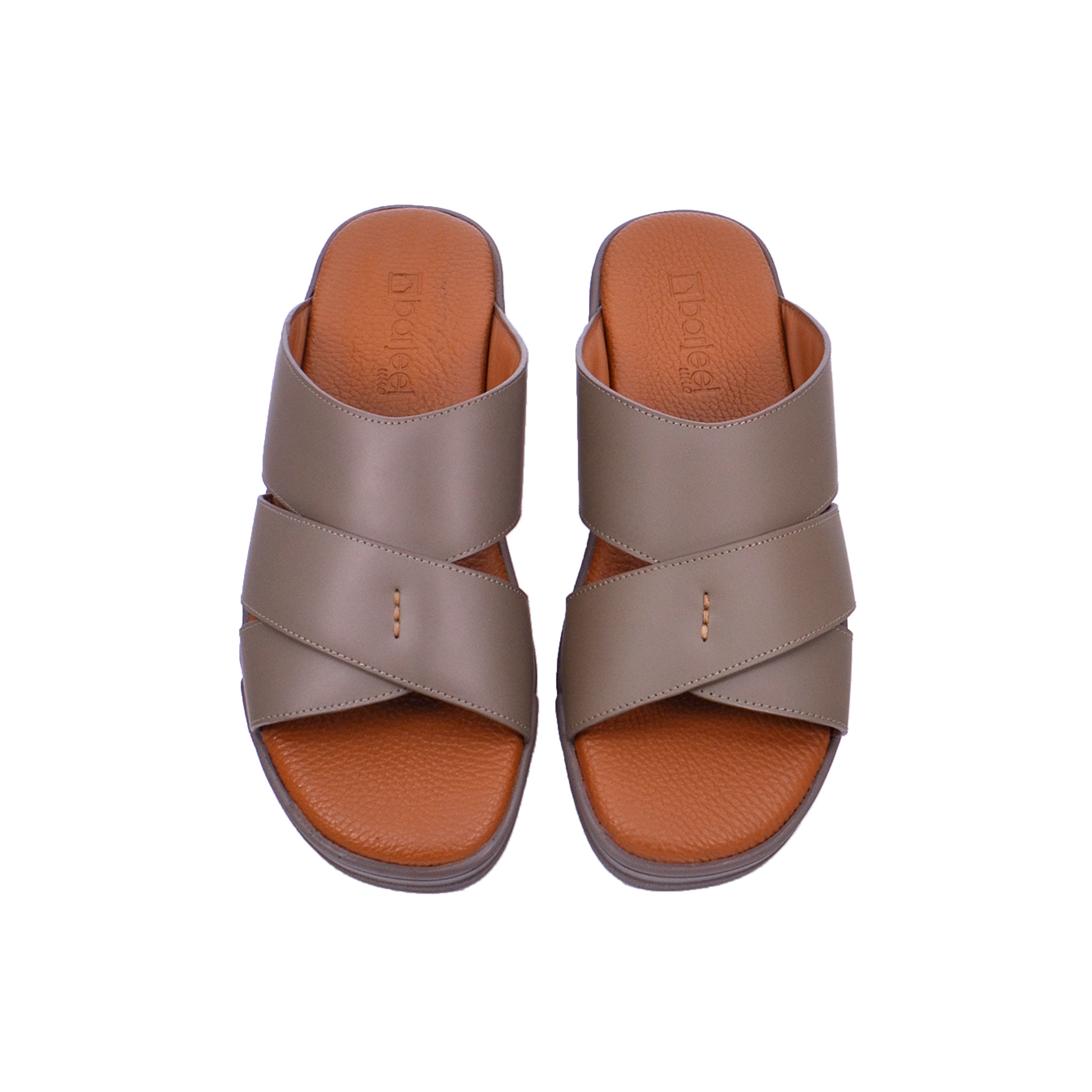 Barjeel Uno MSA125 Men Arabic Sandals #color_Beige