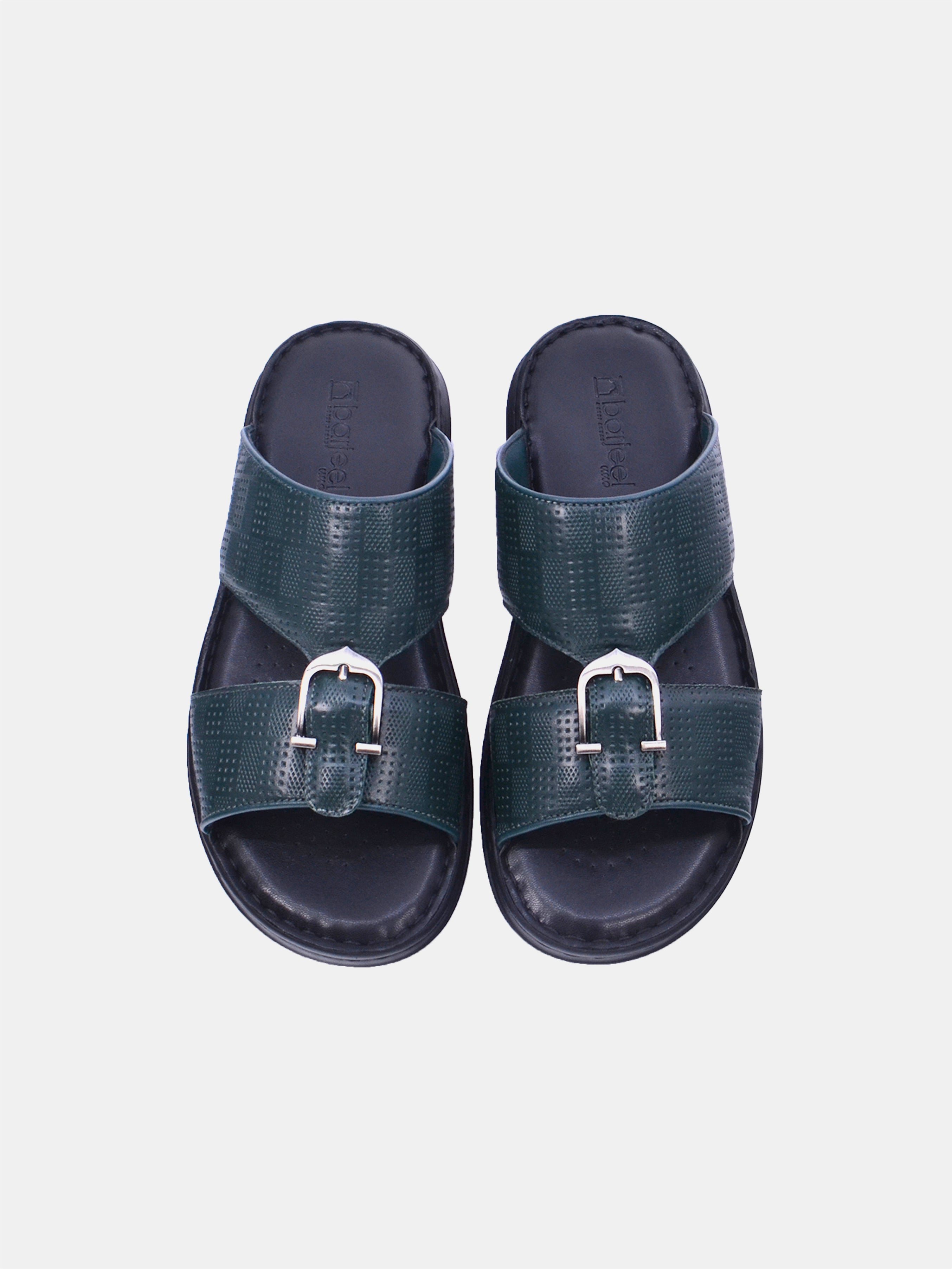 Barjeel Uno 21410-64 Men Arabic Sandals #color_Green