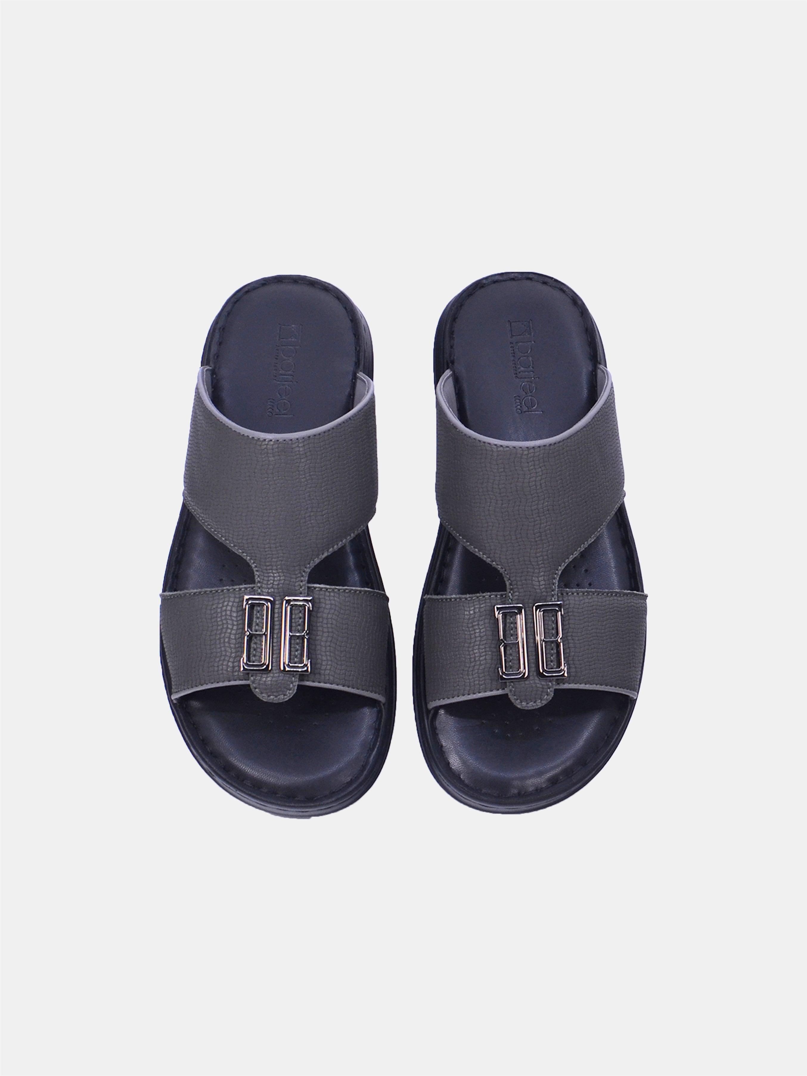Barjeel Uno 21410-63 Men Arabic Sandals #color_Gray