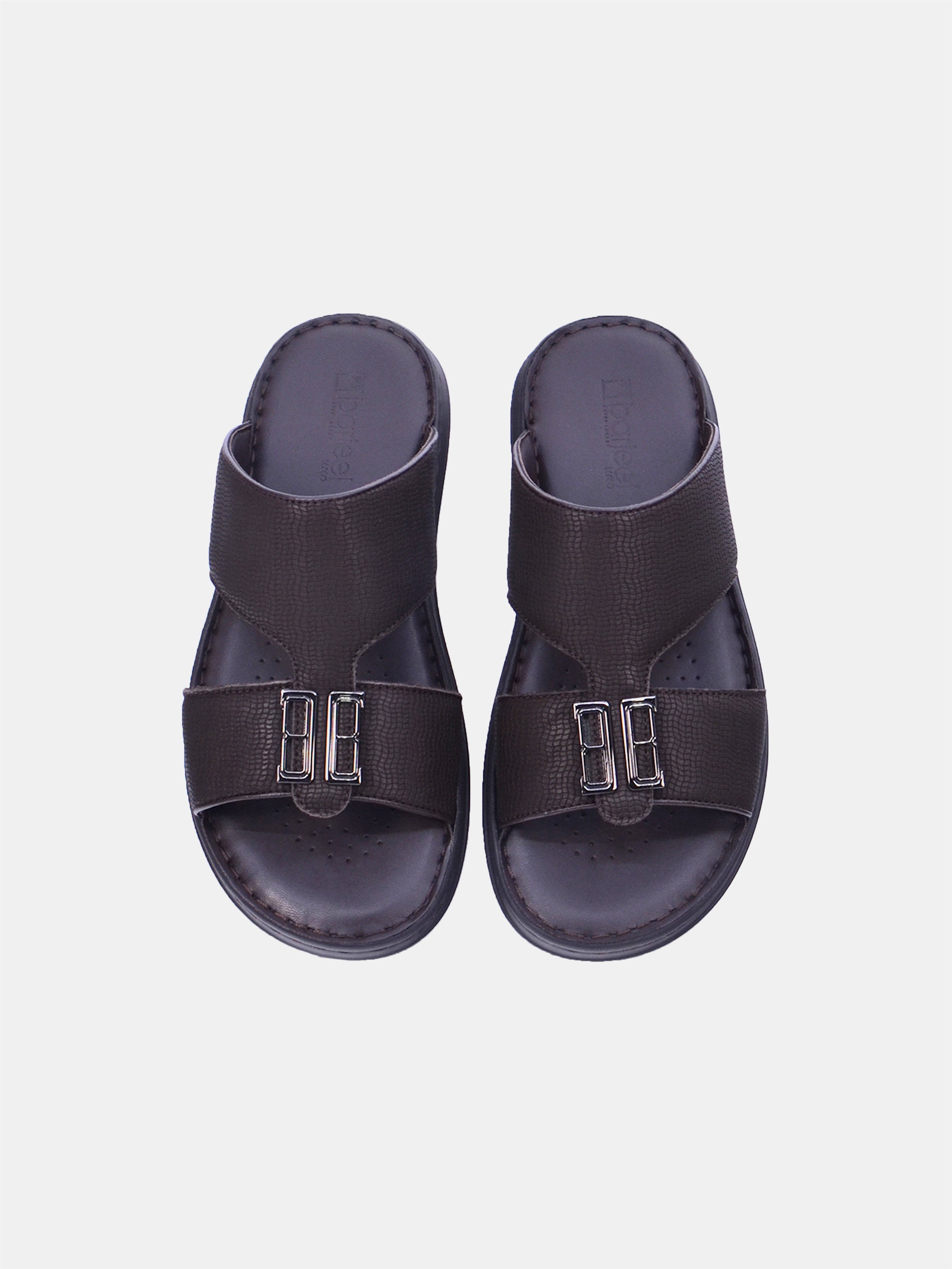 Barjeel Uno 21410-63 Men Arabic Sandals #color_Brown