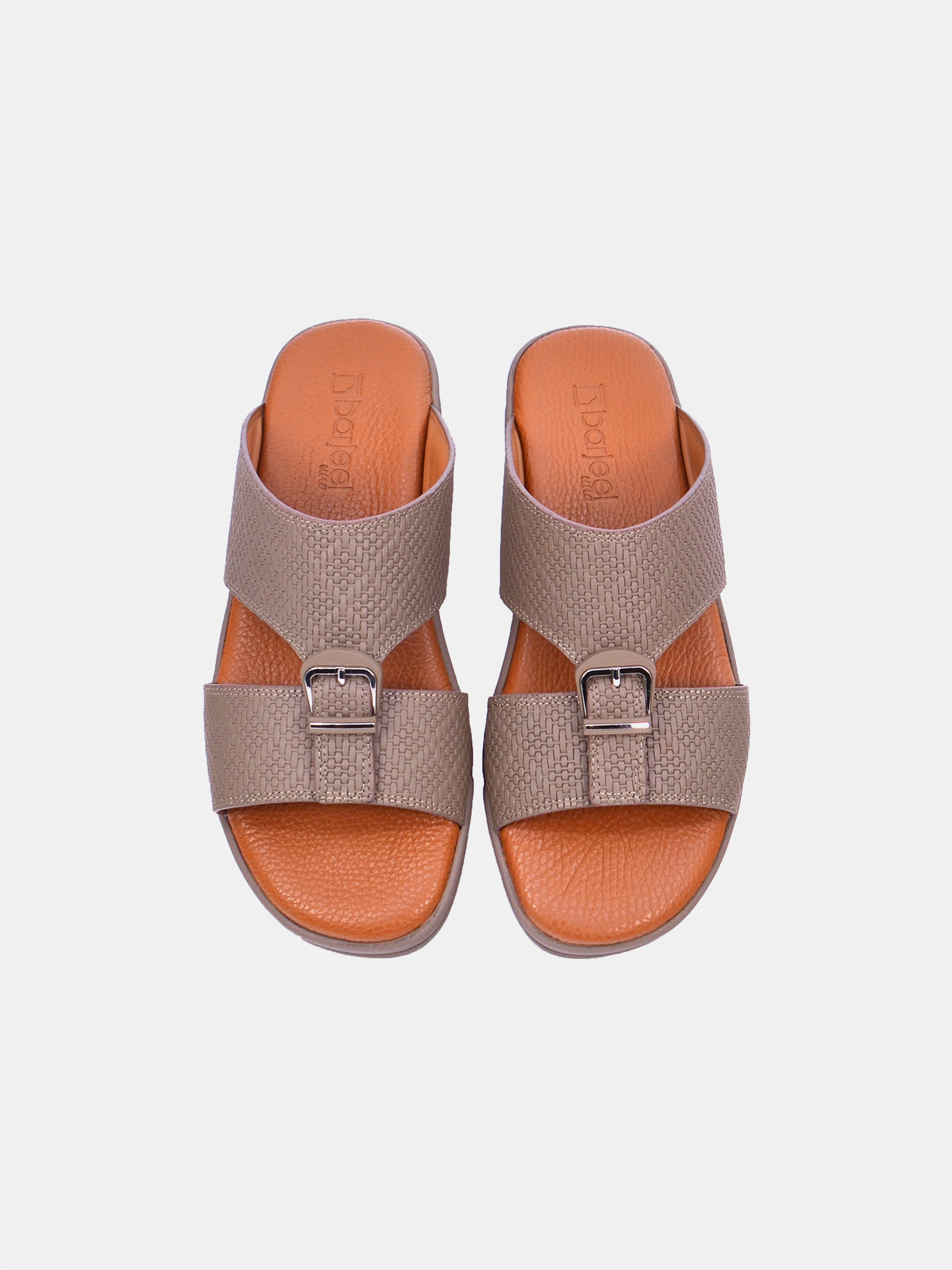 Barjeel Uno MSA145 Men Arabic Sandals #color_Beige