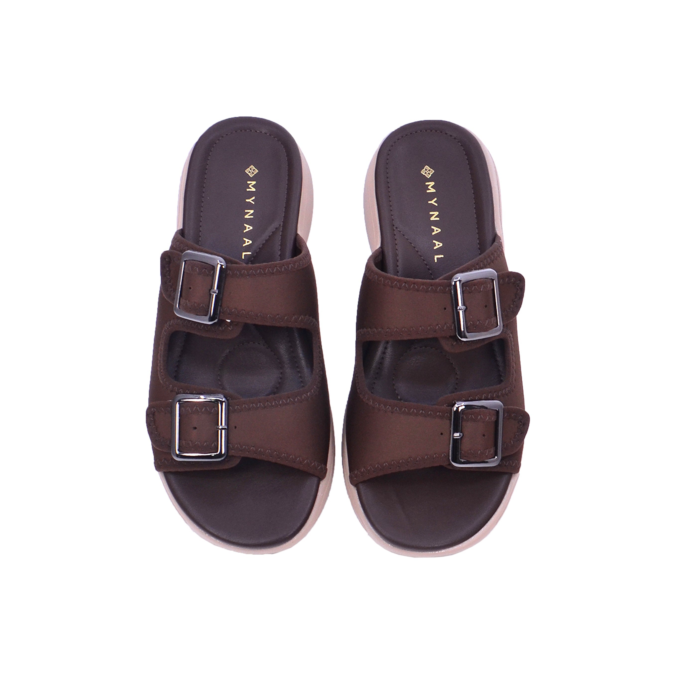 Mynaal 214Rj533 Women's Slide Sandal #color_Dark Brown