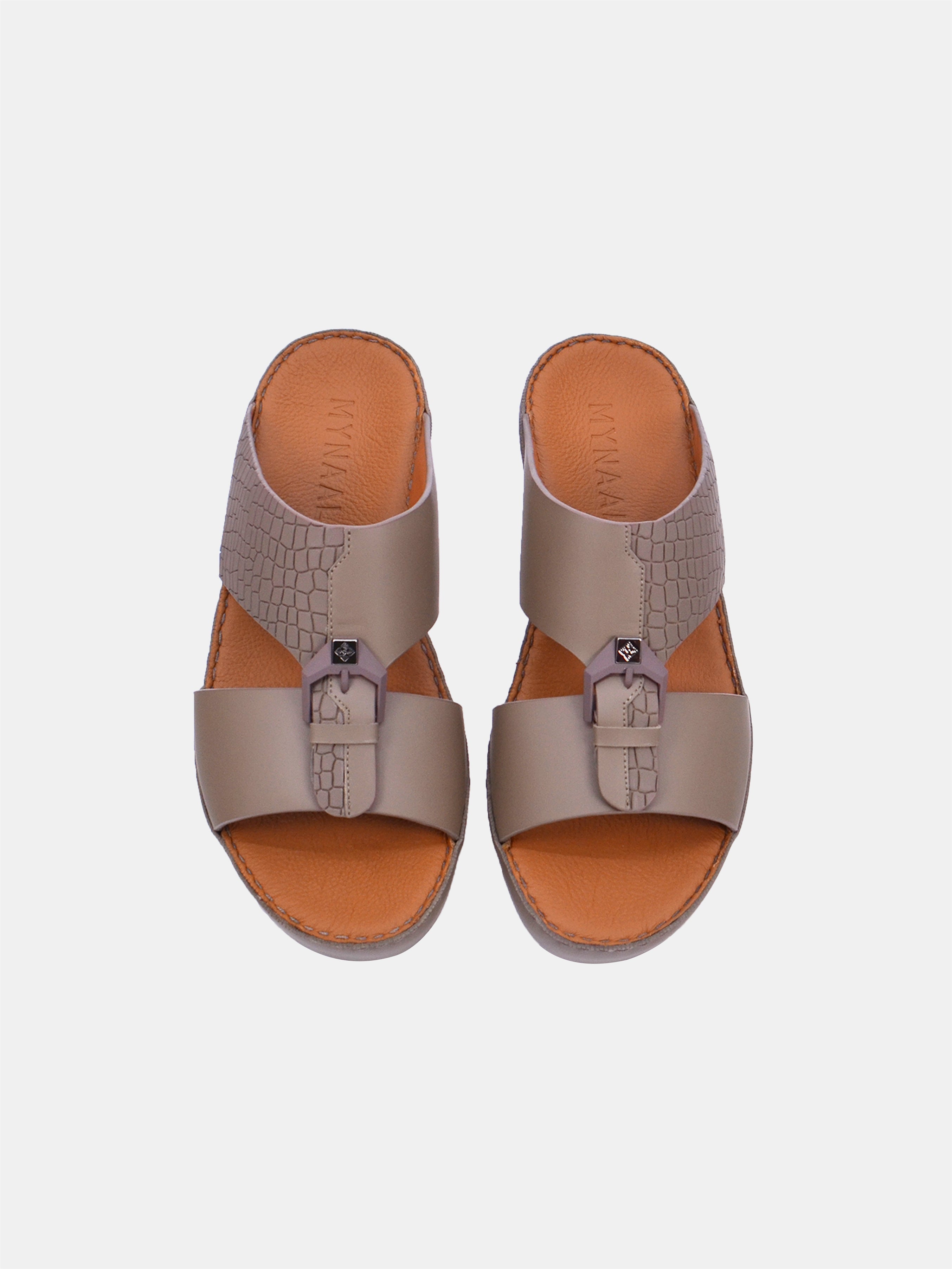 Mynaal B121 Men's Arabic Sandals #color_Beige