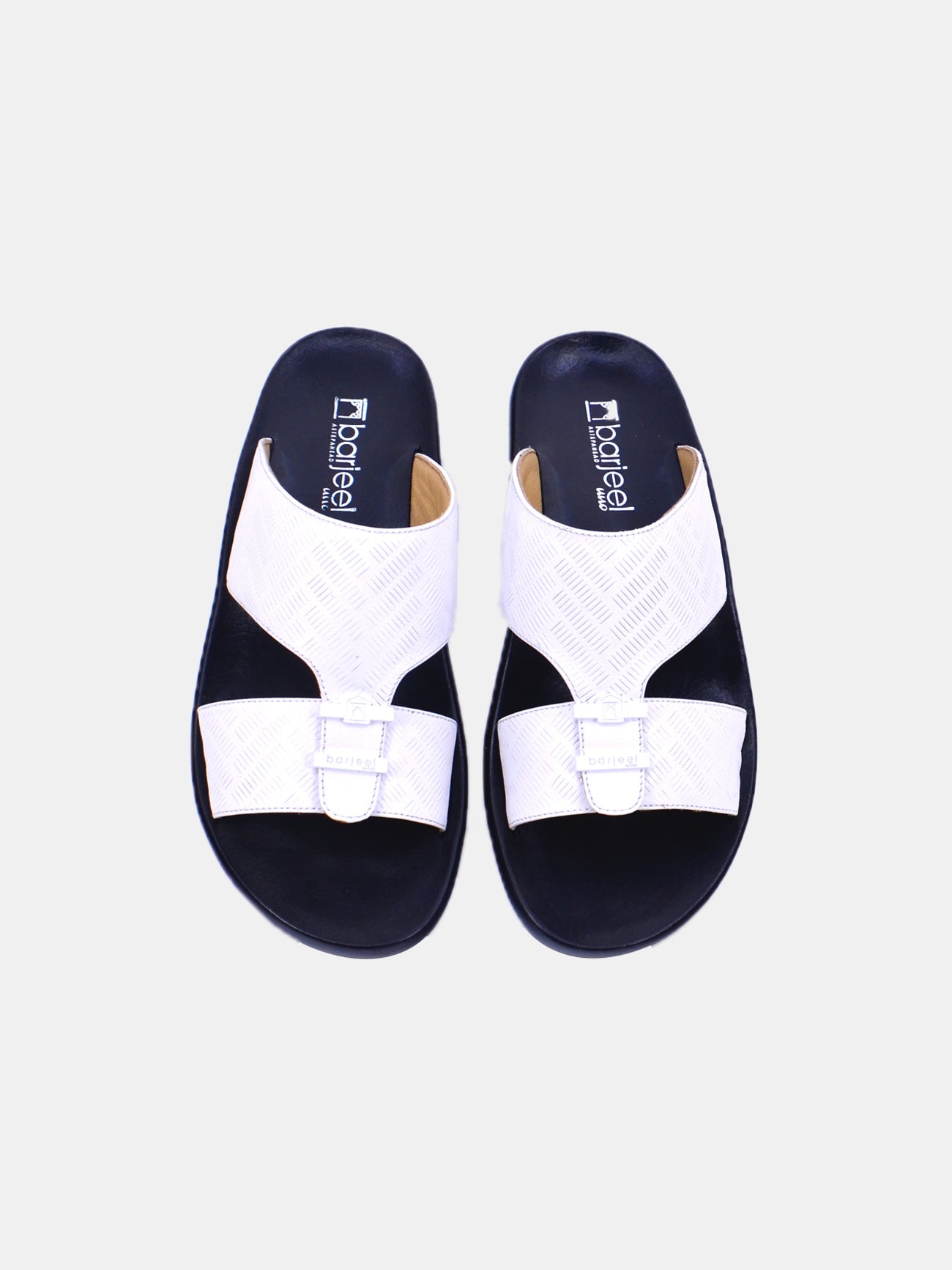 Barjeel Uno 63073 Men's Sandals #color_White