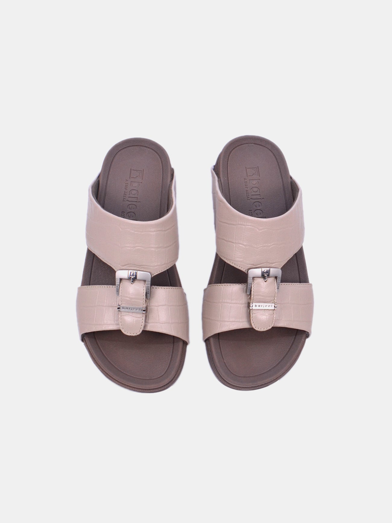 Barjeel Uno 20295 Men's Arabic Sandals #color_Beige