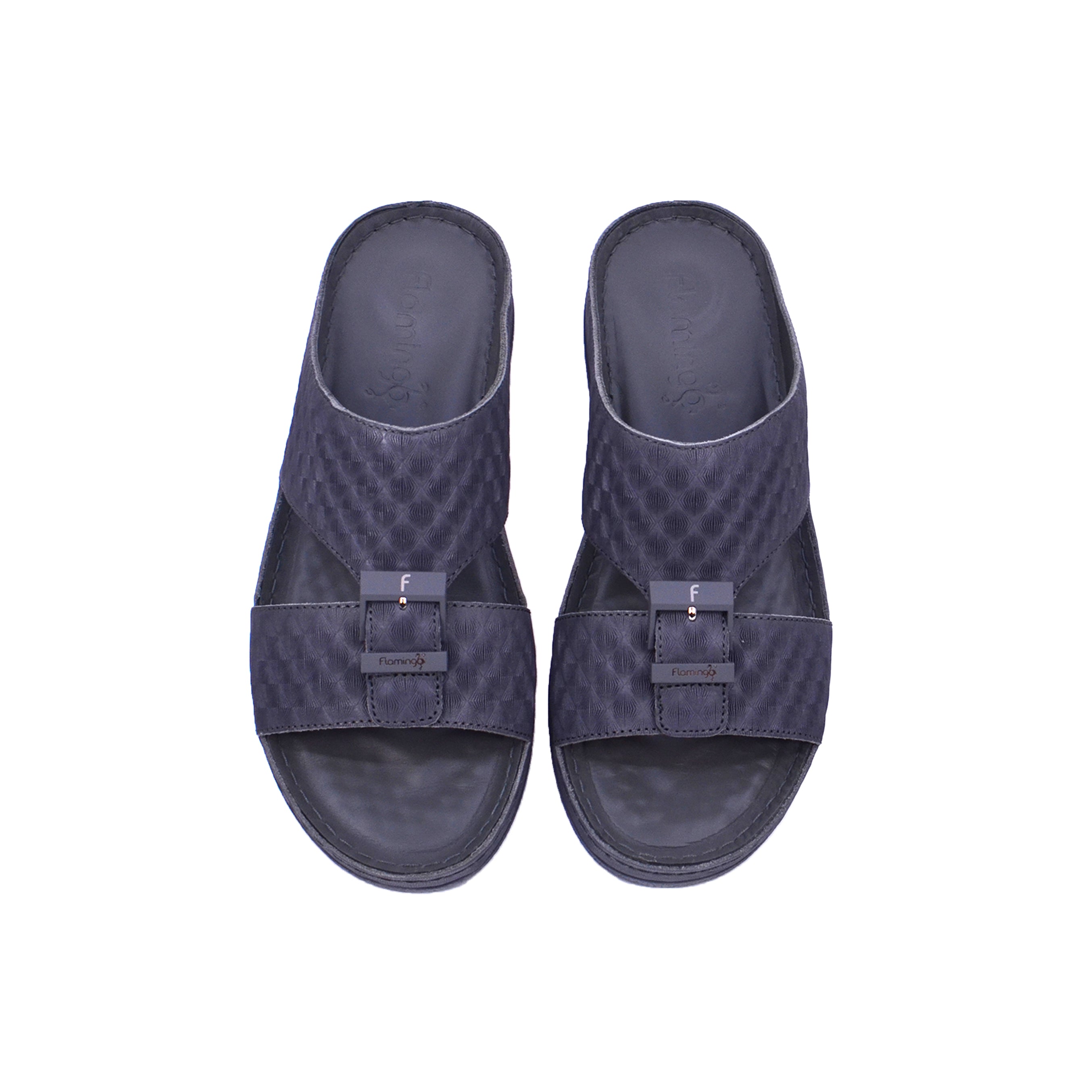 Flamingo P1-140 Men Arabic Sandals #color_Dark Gray