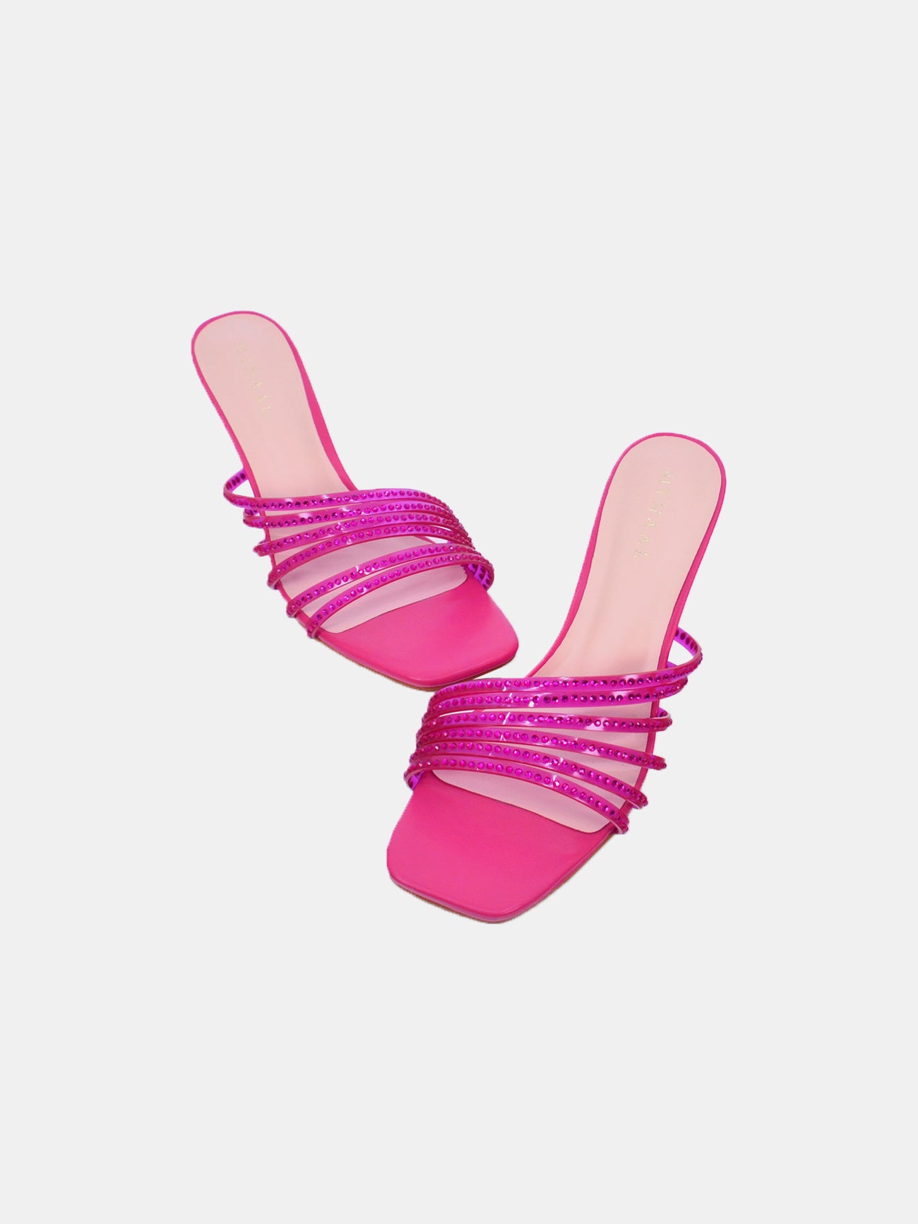 Mynaal Shyna Women's Pencil Heel Sandals #color_Pink