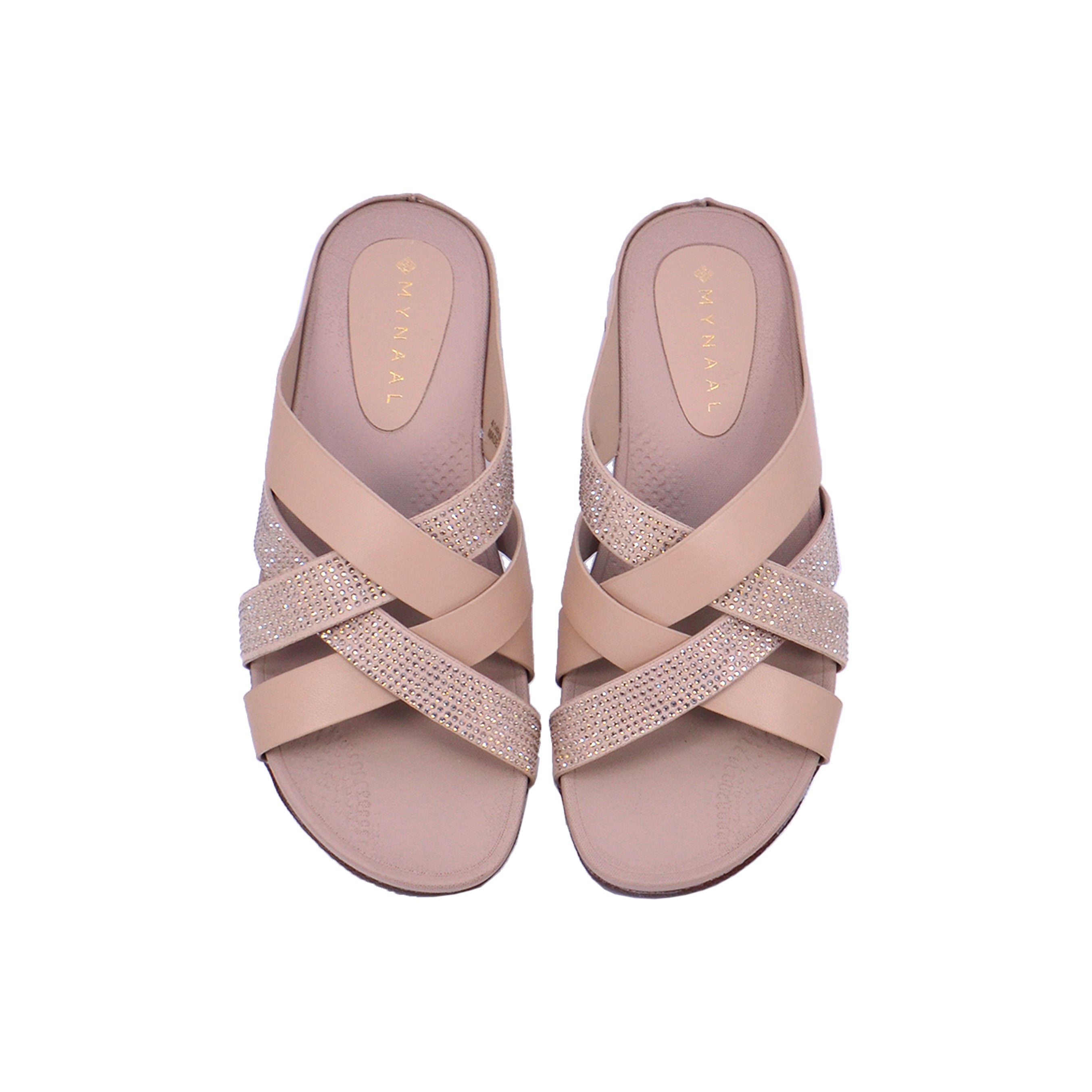 Mynaal 414Rj27Z Women's Slip-On Sandal #color_Beige