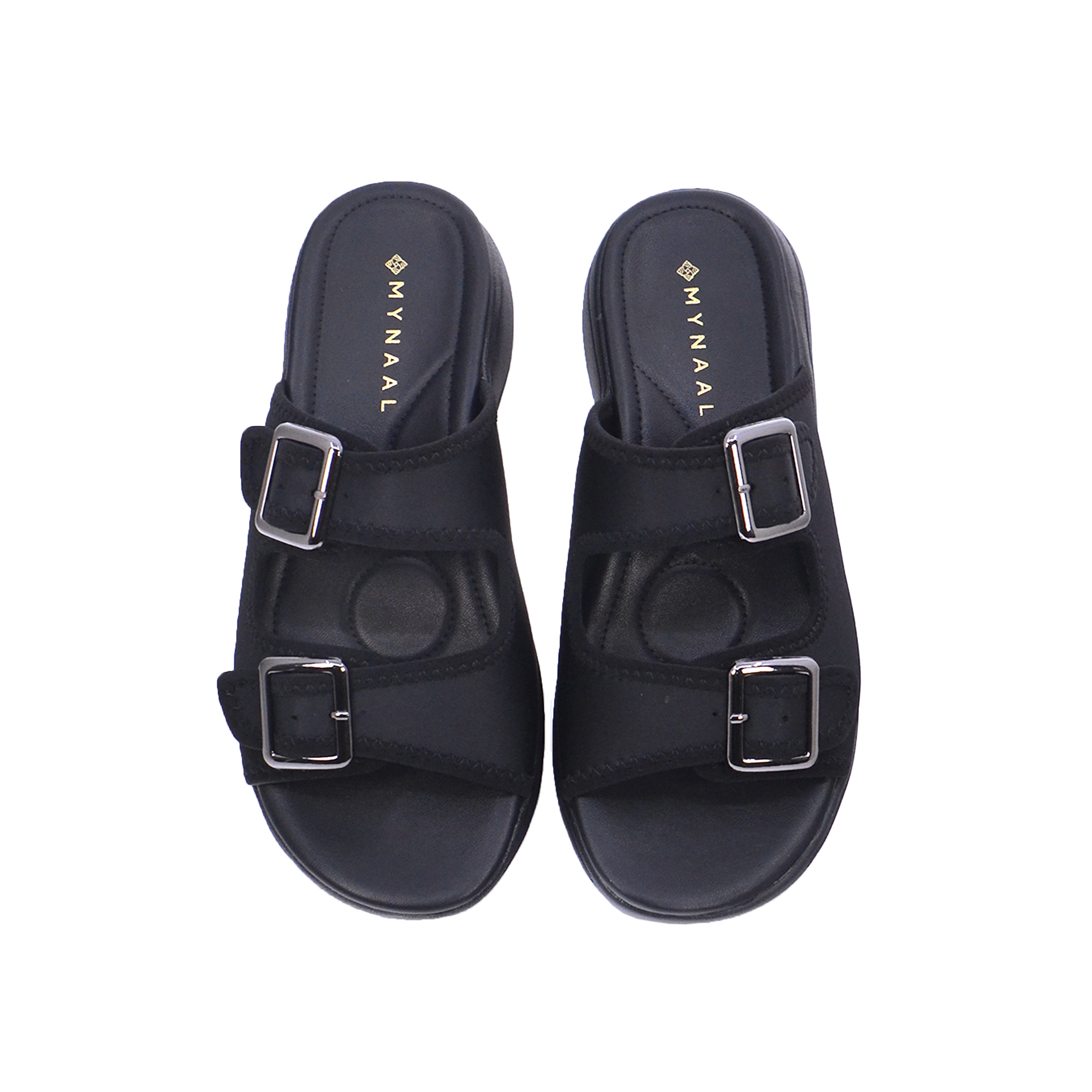 Mynaal 214Rj533 Women's Slide Sandal #color_Black