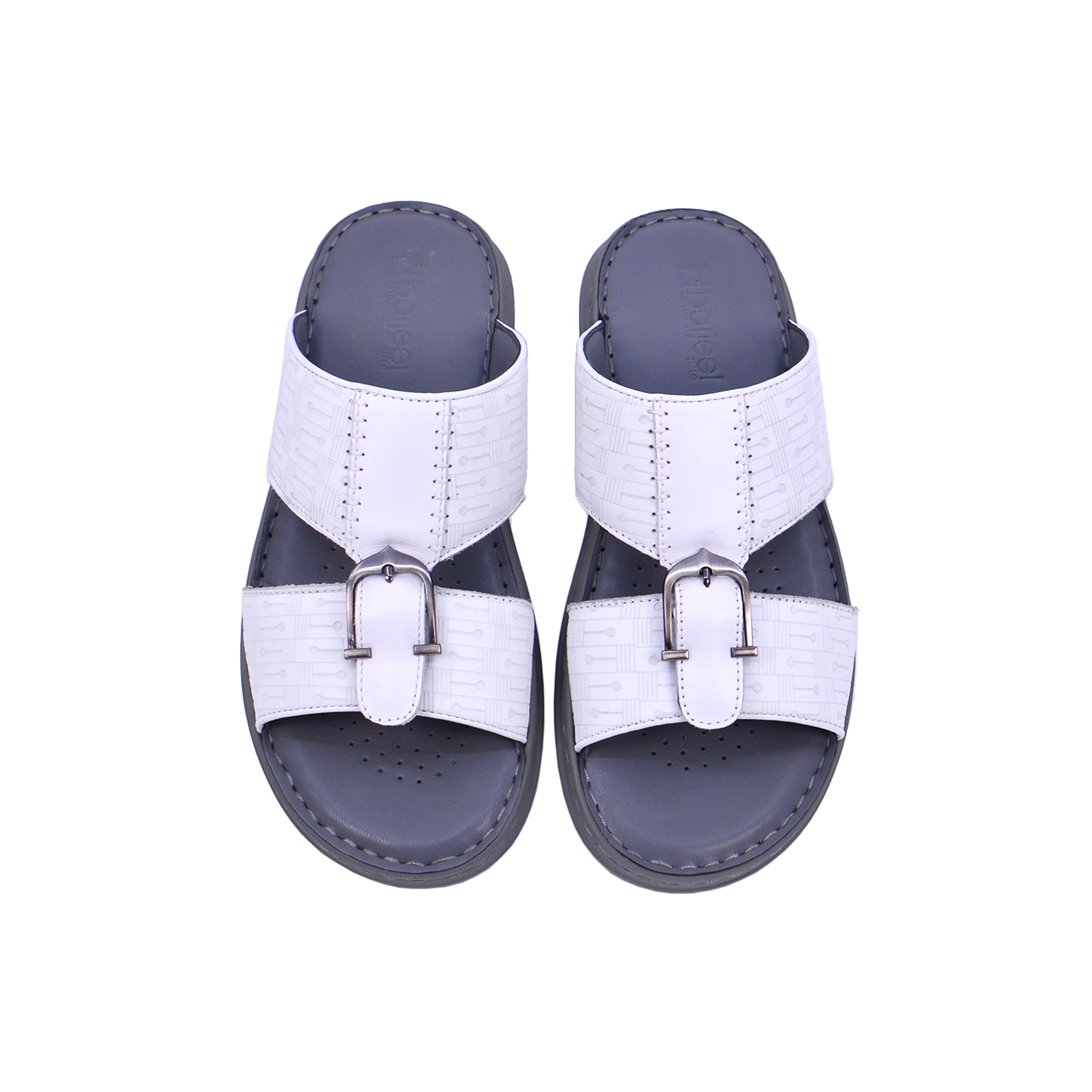 Barjeel Uno 21410-11 Men's Arabic Sandals #color_White