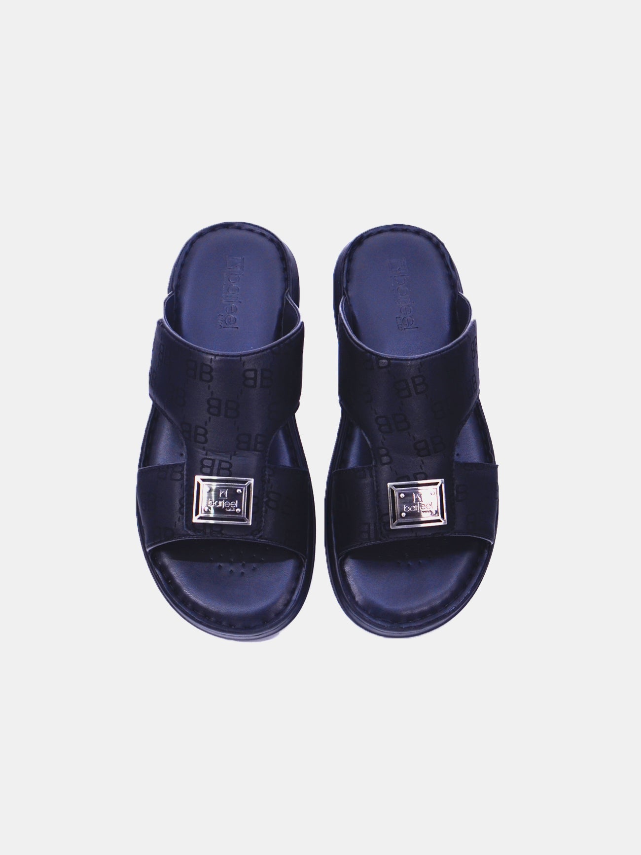 Barjeel Uno 21410-13 Men's Arabic Sandals #color_Black
